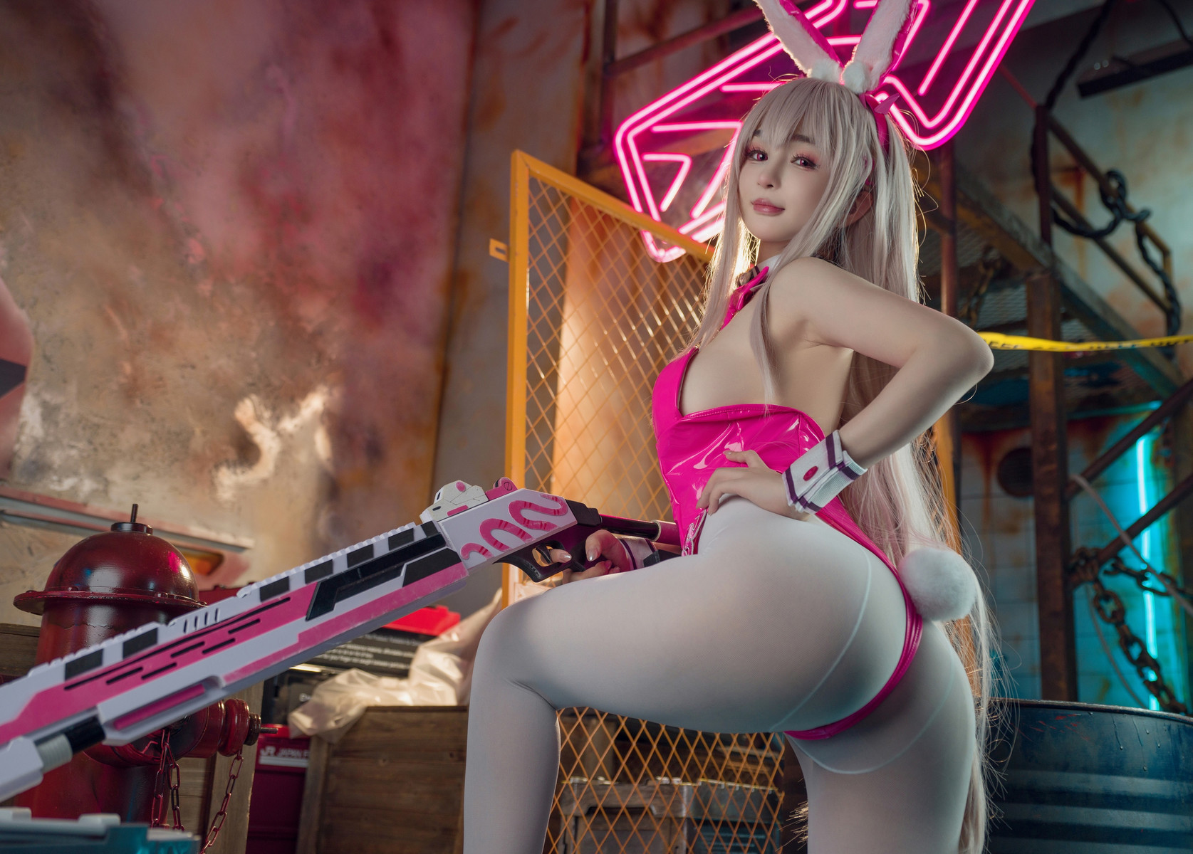 Cosplay 桜井宁宁 Viper Bunny 毒蛇兔女郎(33)