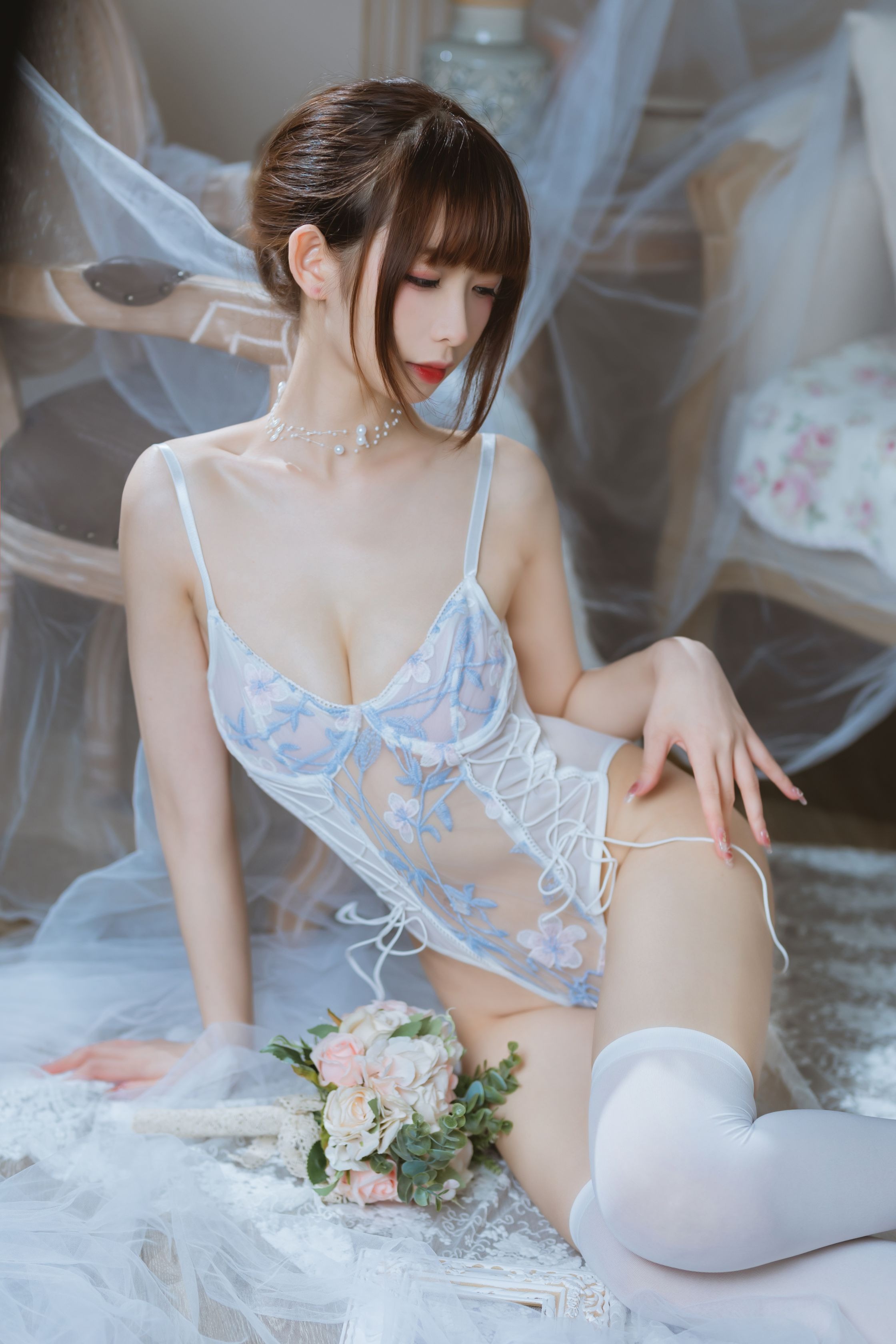 封疆疆 纯欲连体衣(27)