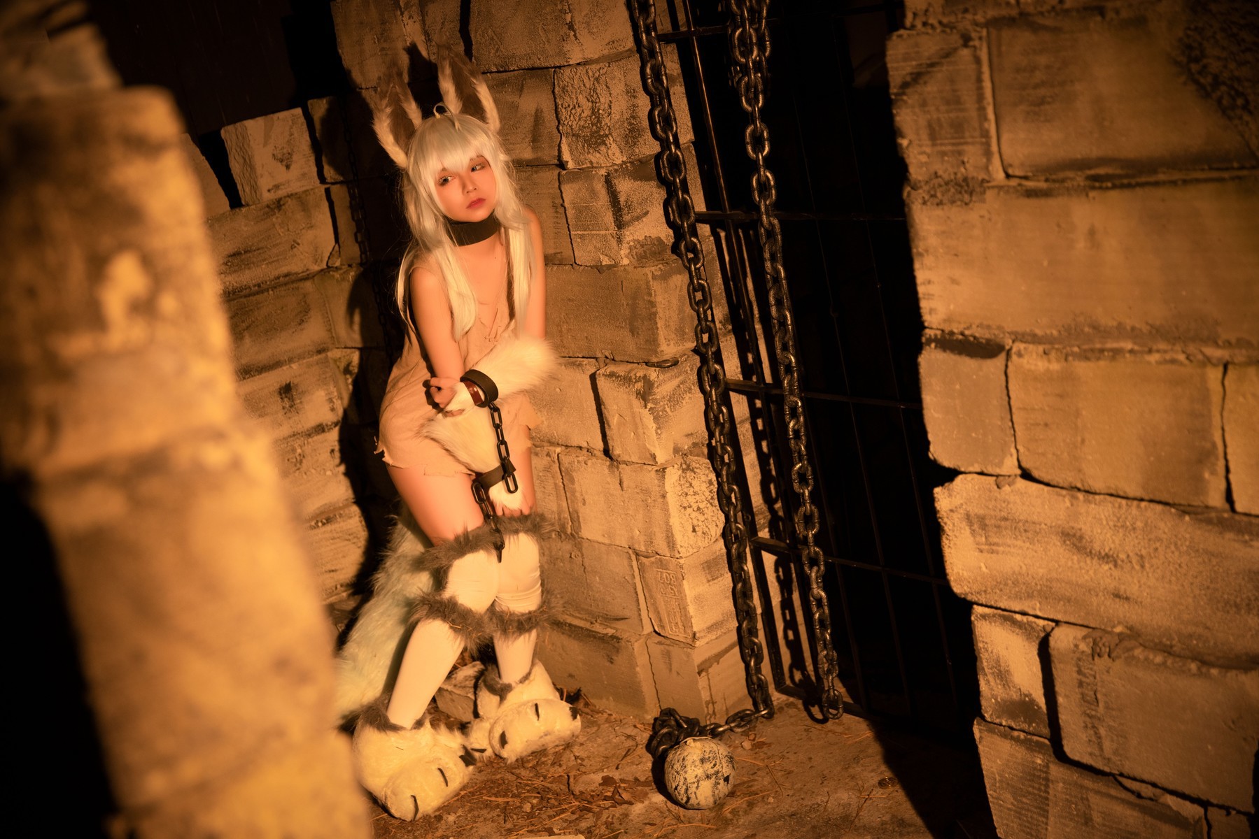 G44不会受伤 Cosplay 刹那常服+地牢(37)