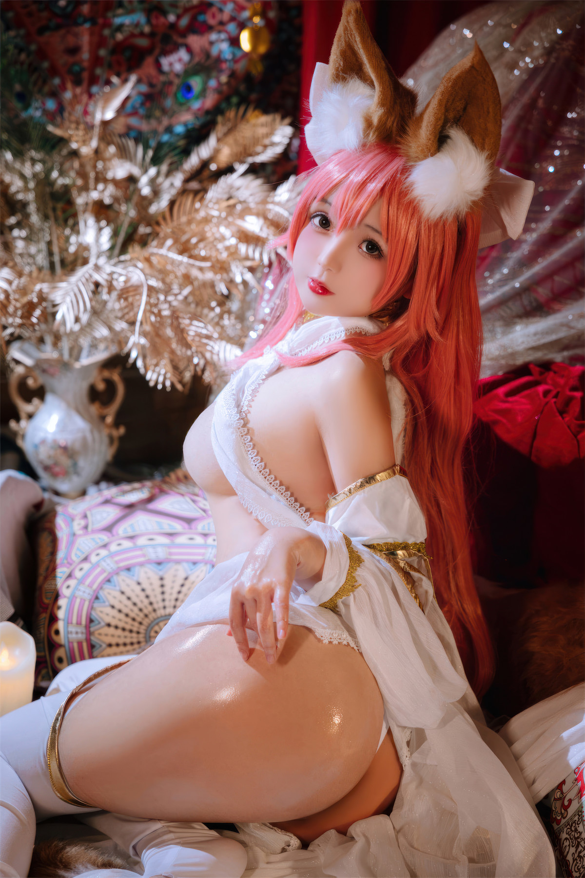 Cosplay Rinaijiao日奈娇 玉藻前舞娘 涂油 Set.01(26)