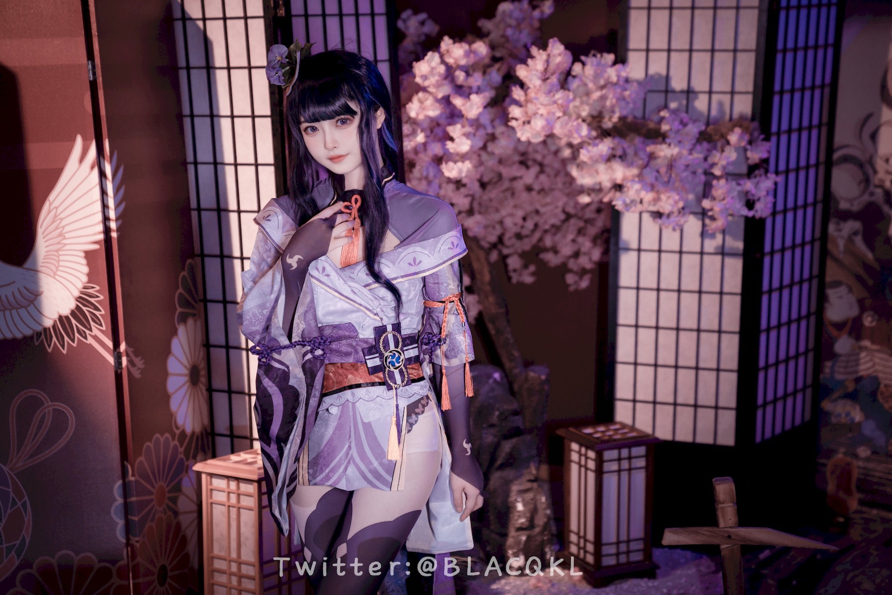 Cosplay 白莉愛吃巧克力 雷電將軍(22)
