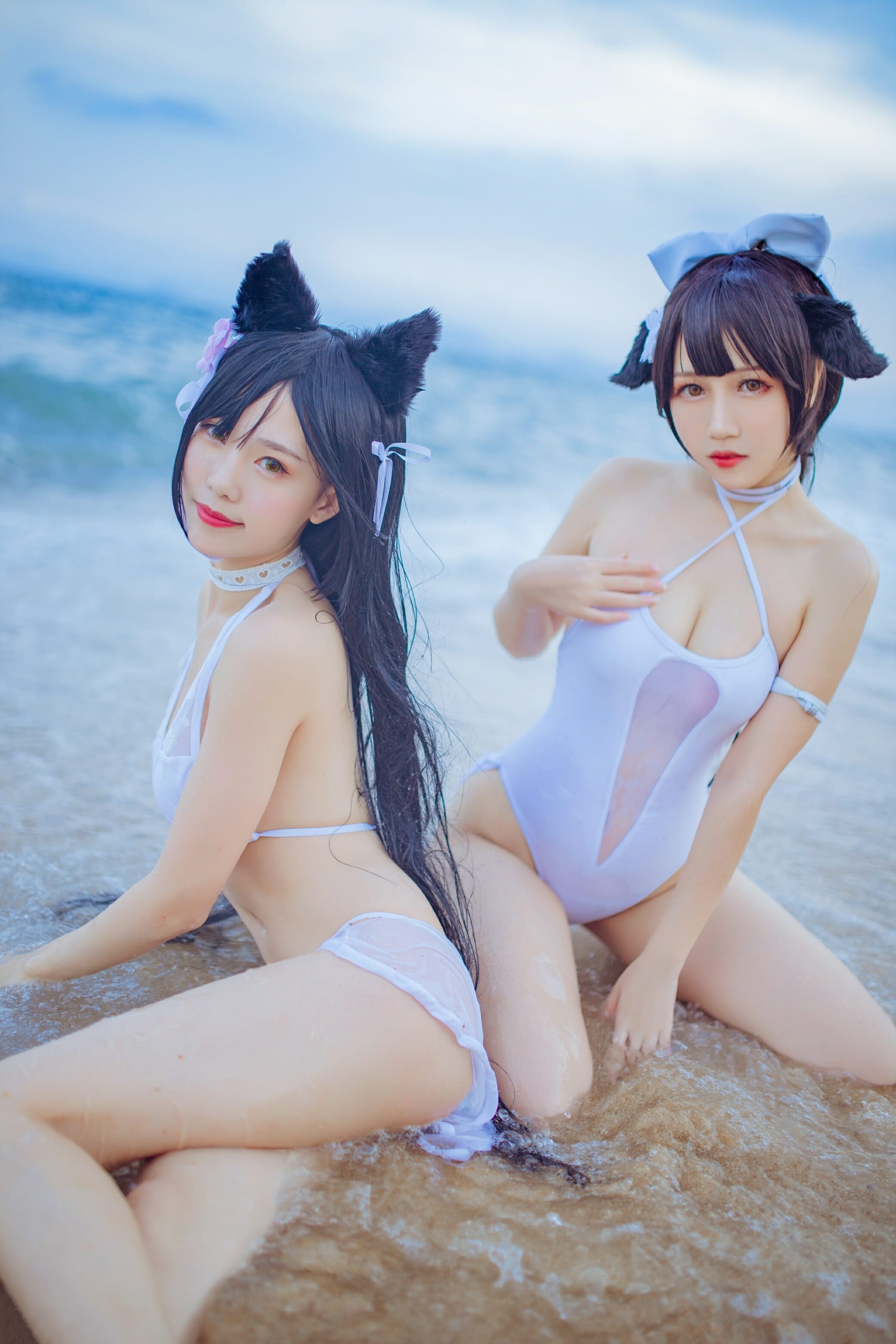抖娘利世-碧蓝航线高雄 爱宕泳装[41P](30)