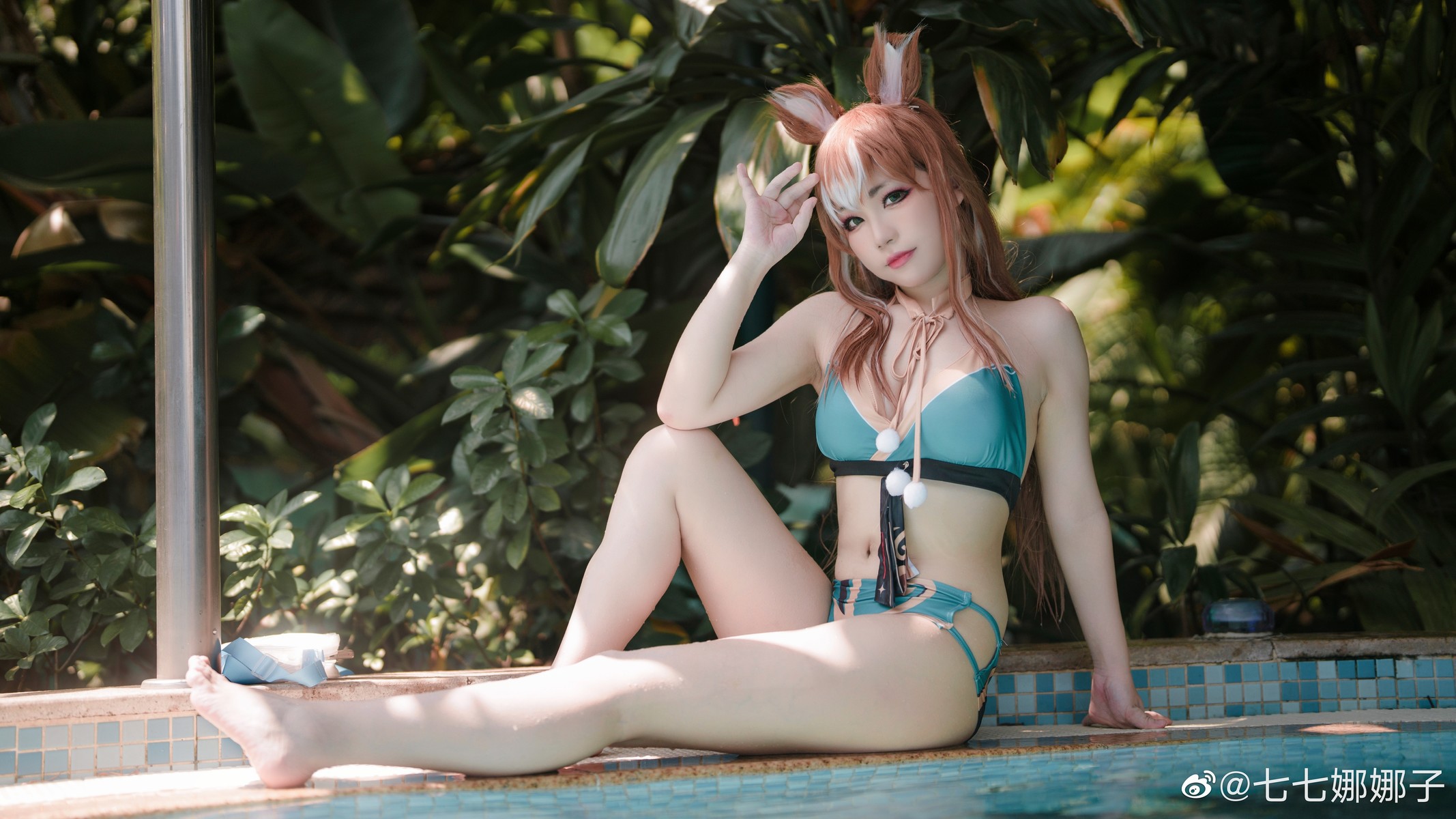 七七娜娜子 Cosplay 希娜吧 ​​​Swimsuit Ver(21)