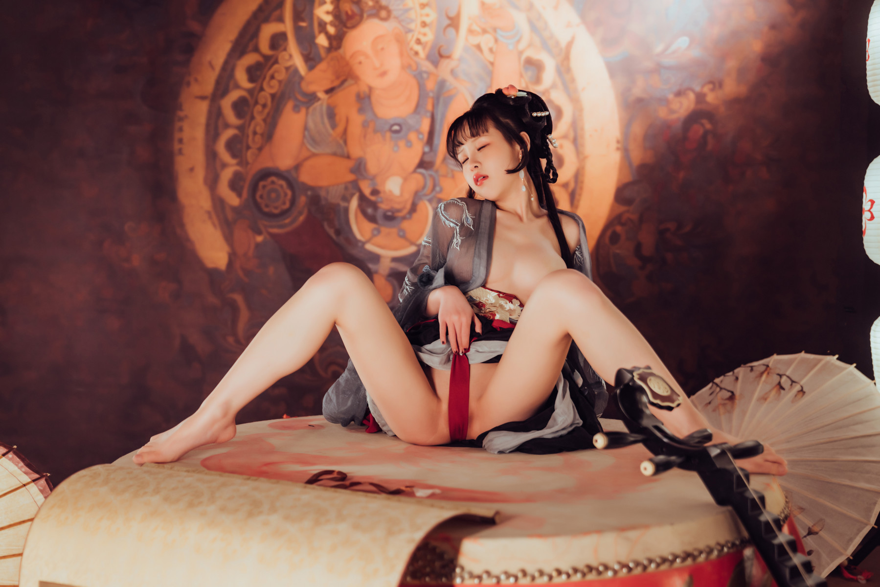 Cosplay 晕崽Zz 小琵琶精 Set.01(33)