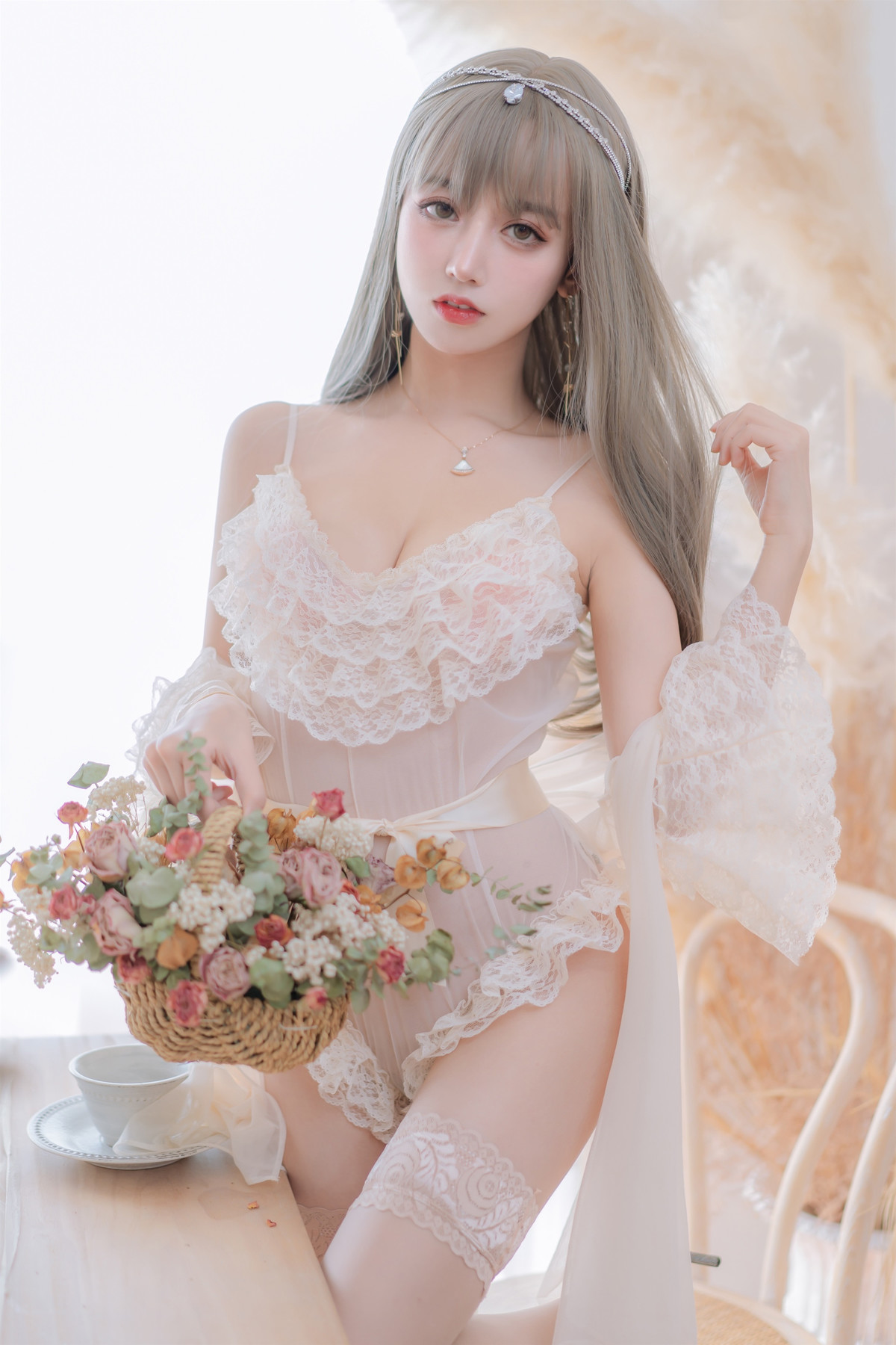 斗鱼米线线sama写真 Cosplay 凡尔赛公主(14)