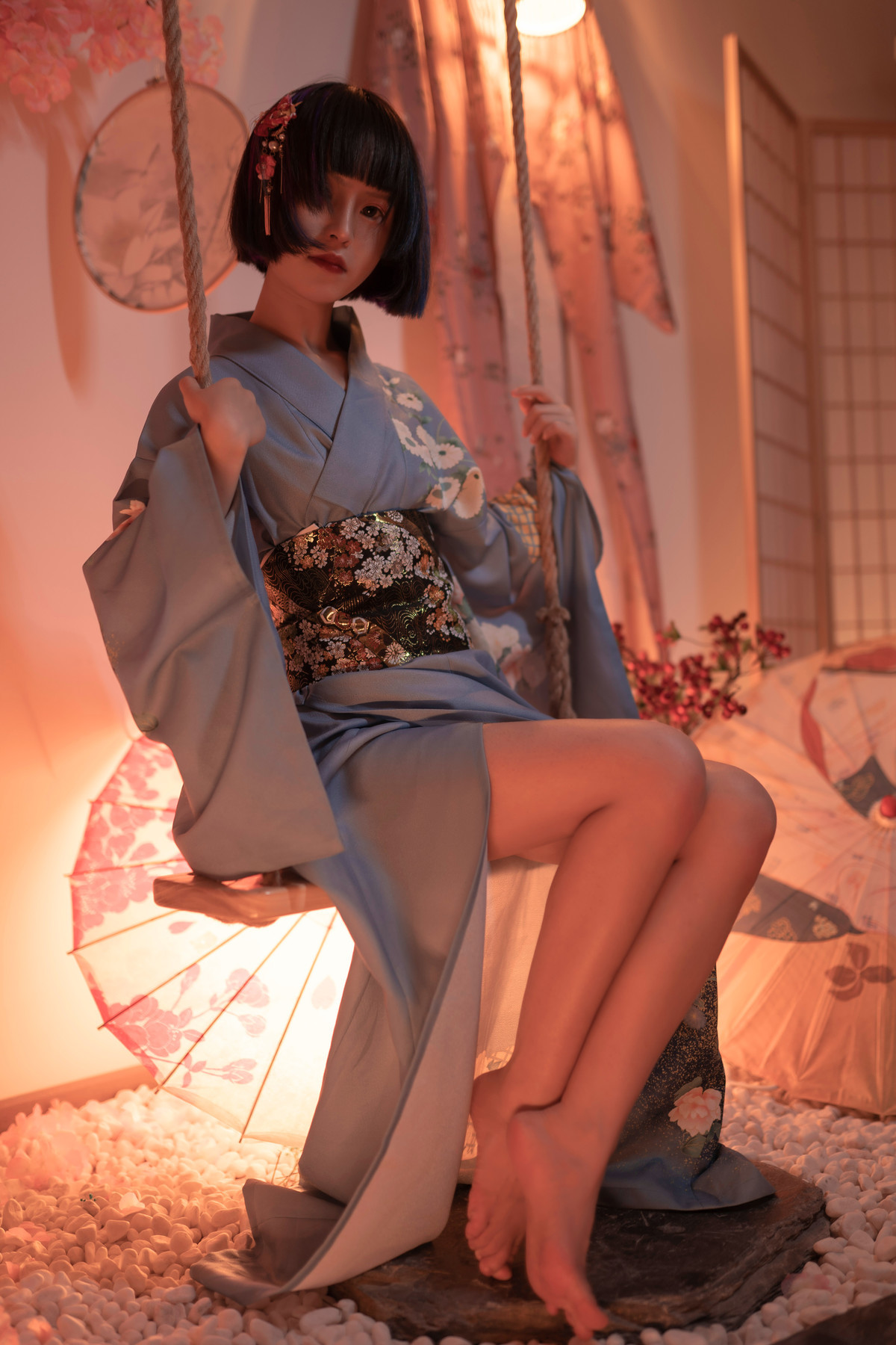 Cosplay 晕崽Zz 樱之诱惑(45)