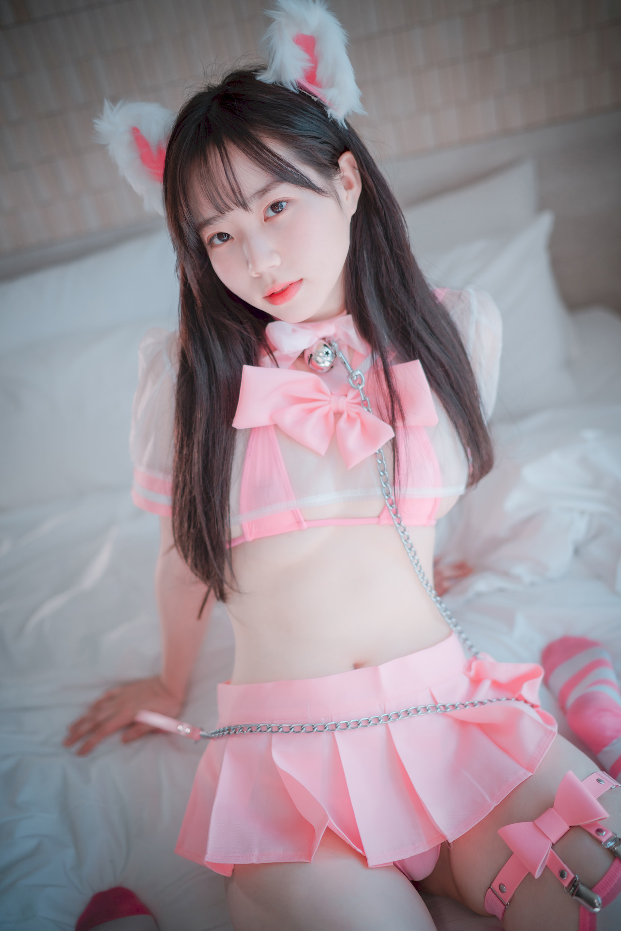Myua 뮤아, [DJAWA] Catgirl in Pink Set.01(16)