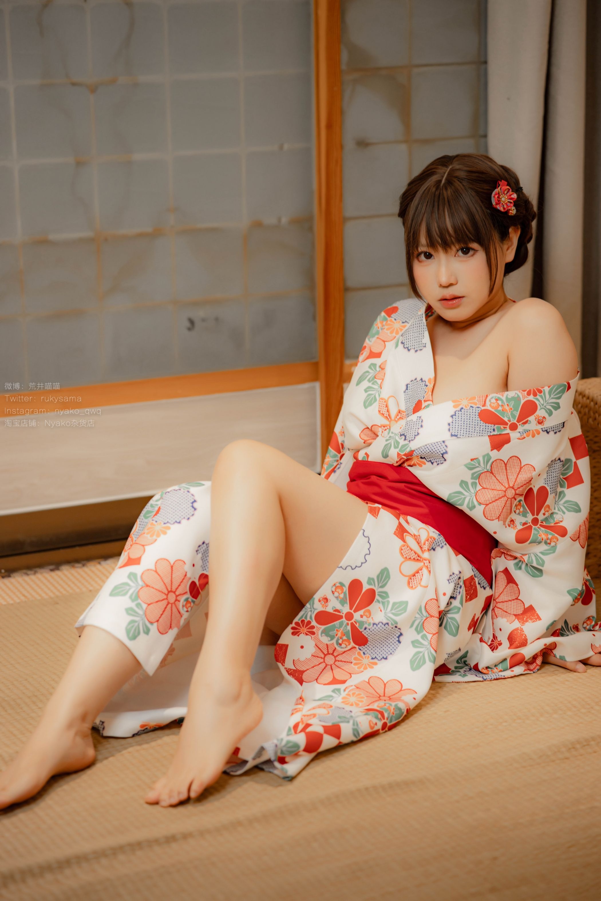 喵子Nyako #Nyako喵子 电子版41 和风烂漫 浴衣(14)