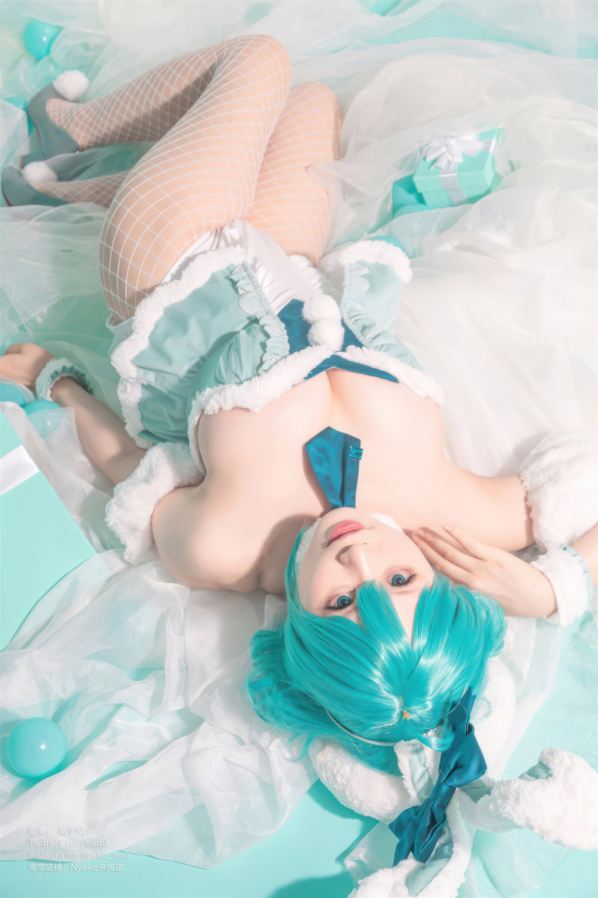 Cosplay Nyako喵子 初音白兔(41)