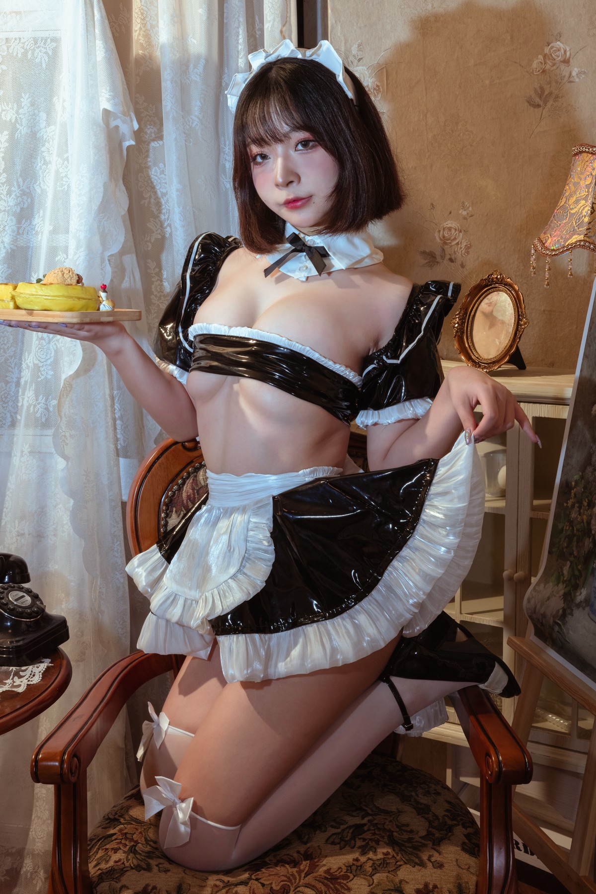Cosplay Yuuhui玉汇 假日女仆(16)