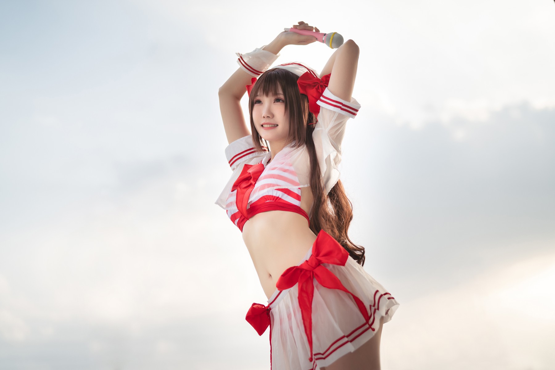 Cosplay 瓜希酱 岛村卯月 泳衣(20)