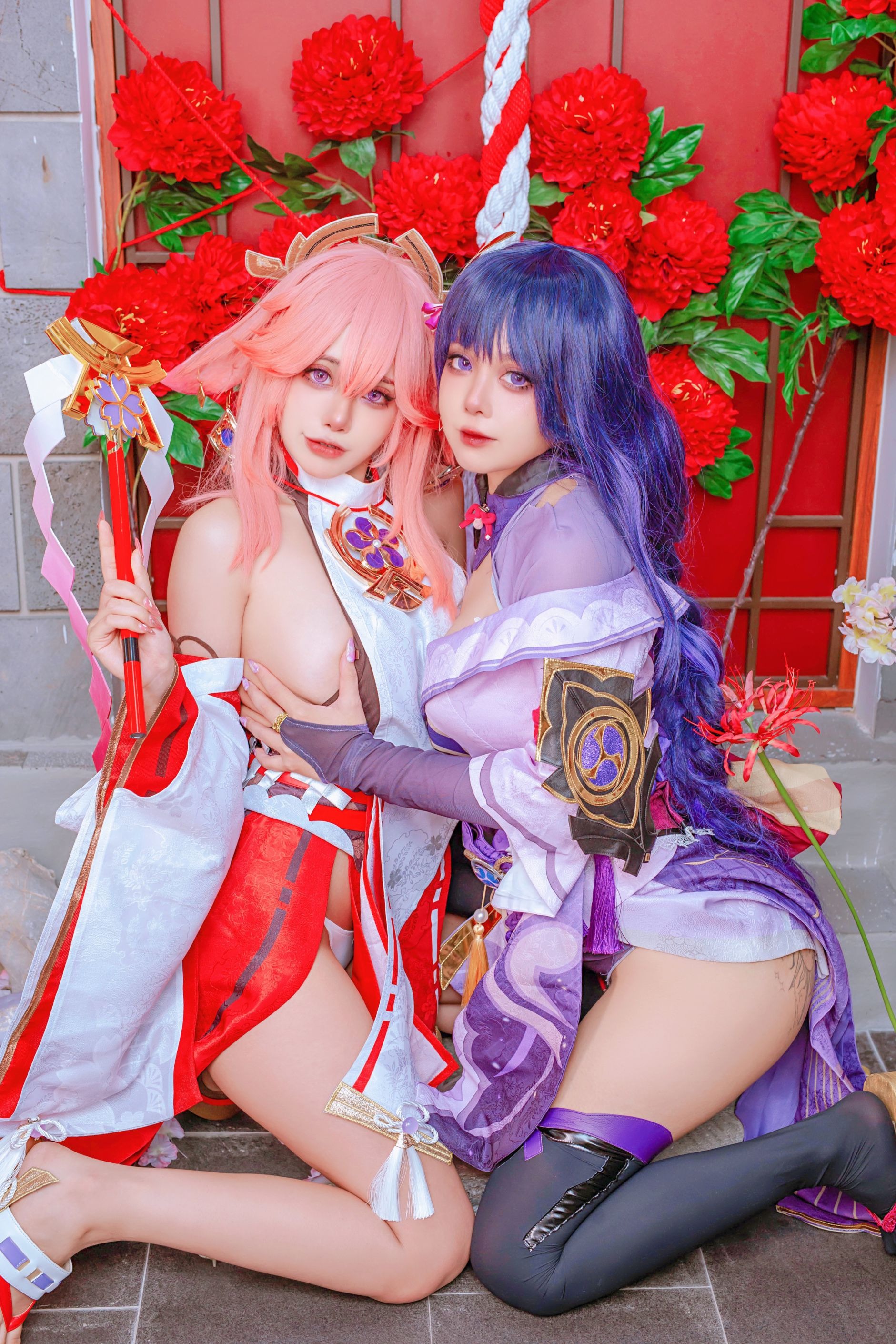 Byoru - Yae Miko x Raiden Shogun [95P-242MB](13)