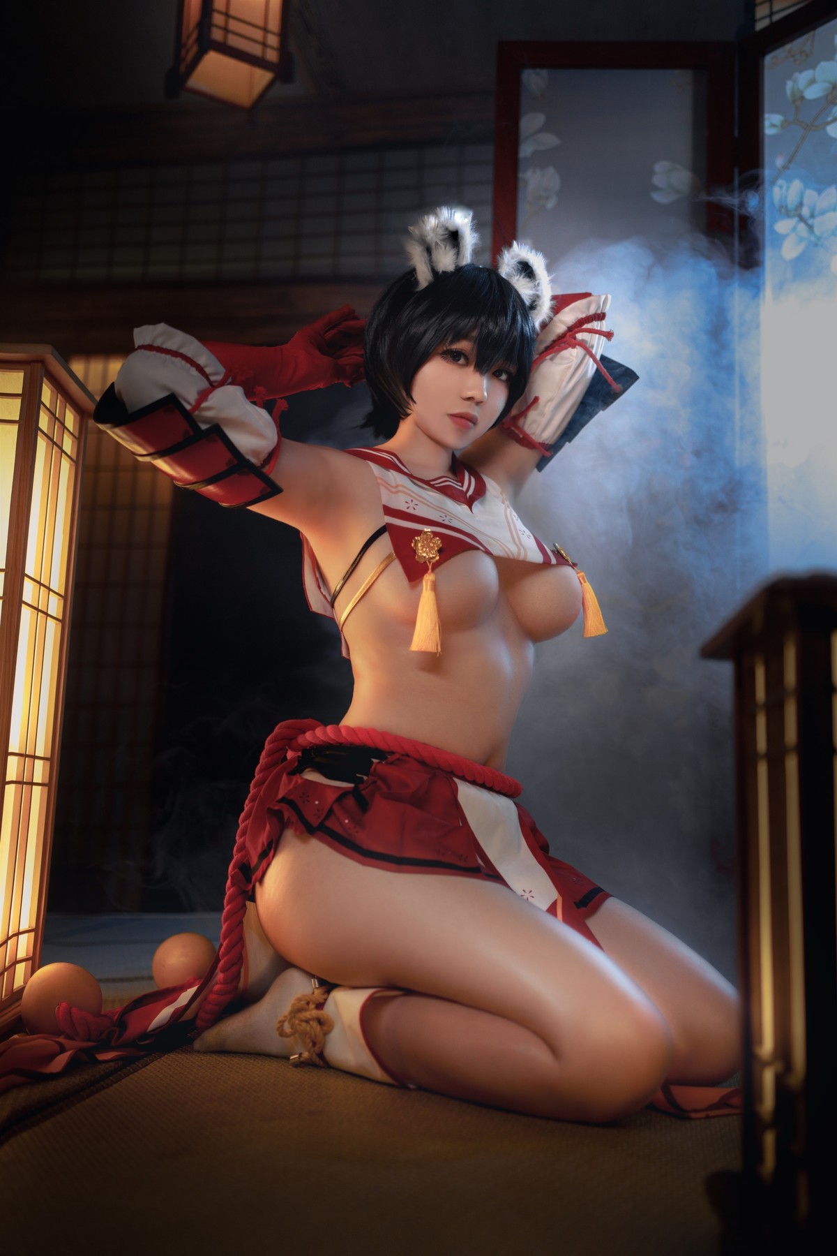 Ganlory 啊日日 Cosplay 春日ツバキ Kasuga Tsubaki(29)