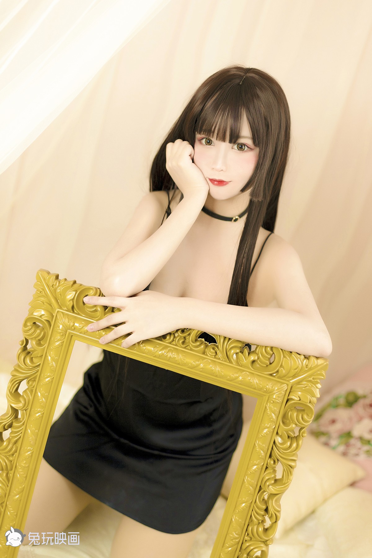 Cosplay 兔玩映画 黑睡衣(23)