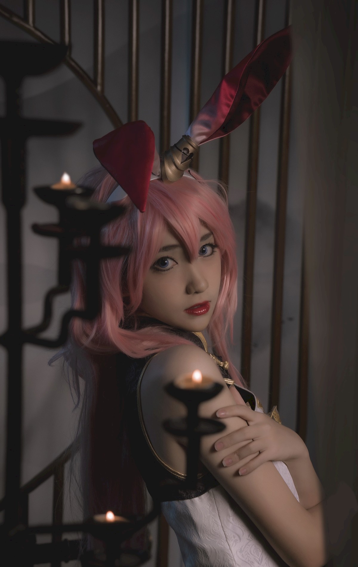 Cosplay 南桃Momoko 八重樱旗袍(5)
