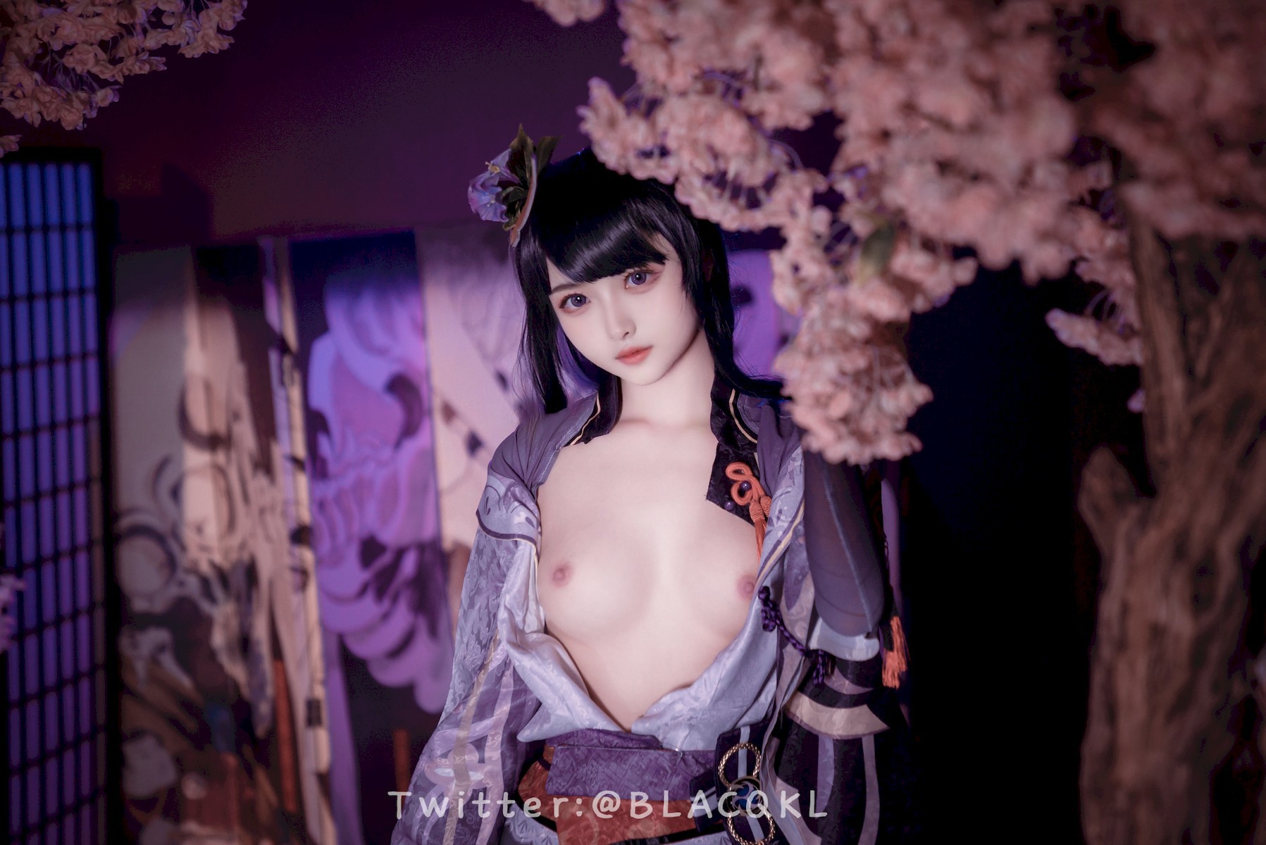 Cosplay 白莉愛吃巧克力 雷電將軍(48)