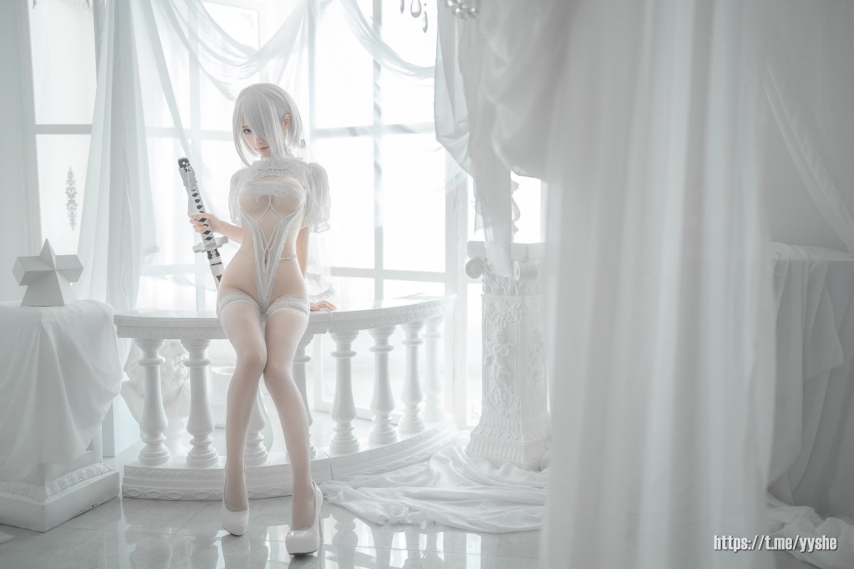蠢沫沫 - 2B 白婚纱 [59P](2)