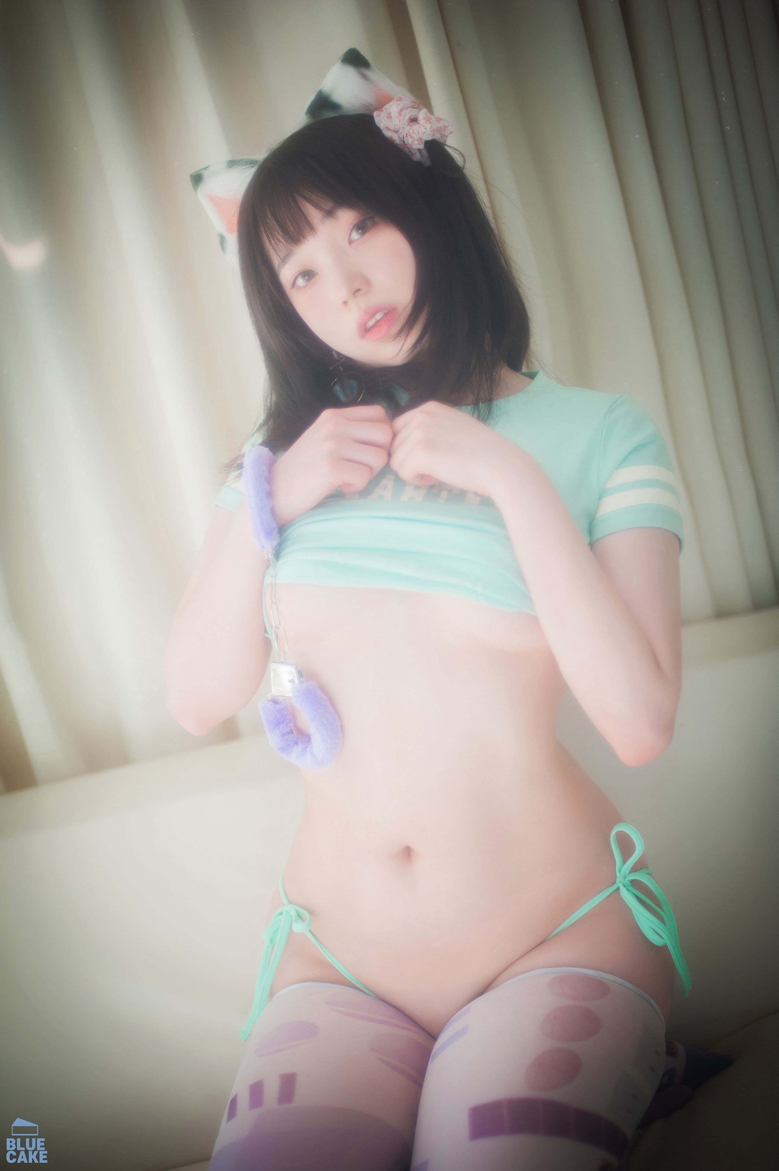 Bambi (밤비) - Naughty Cats Pink & Mint RED(35)