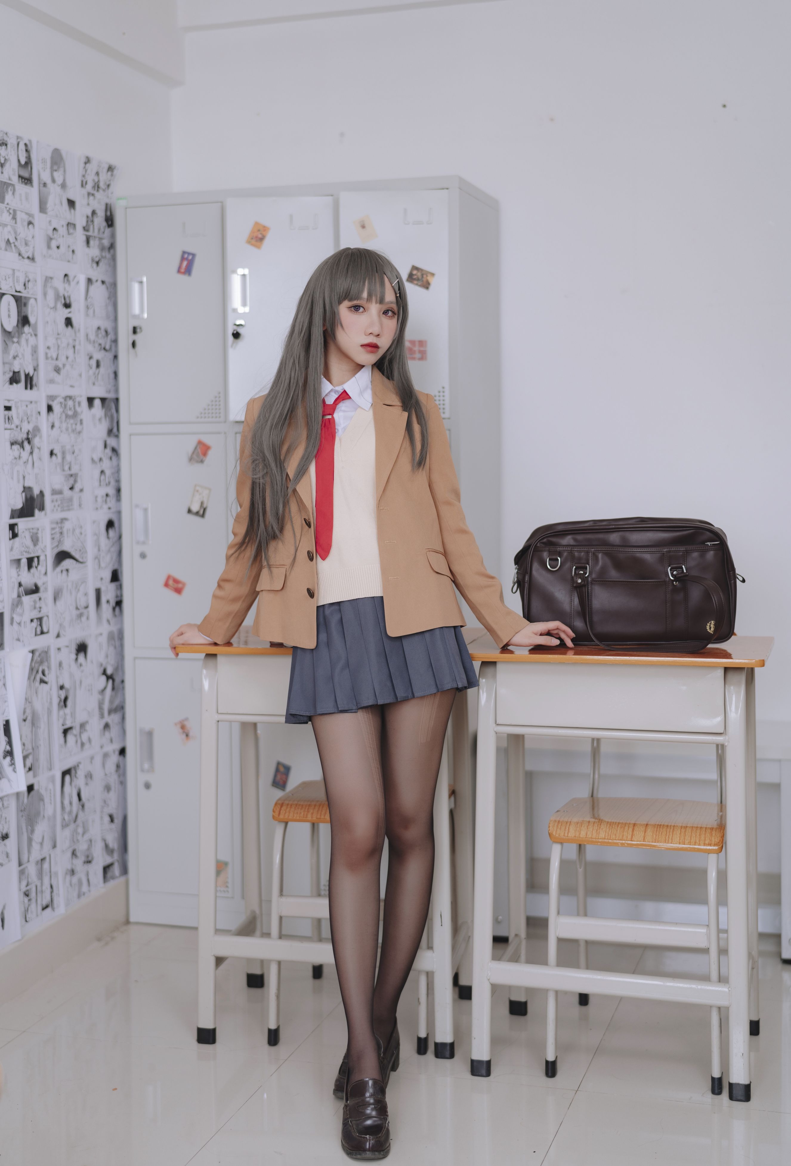 果咩酱w 麻衣校服 30P(4)