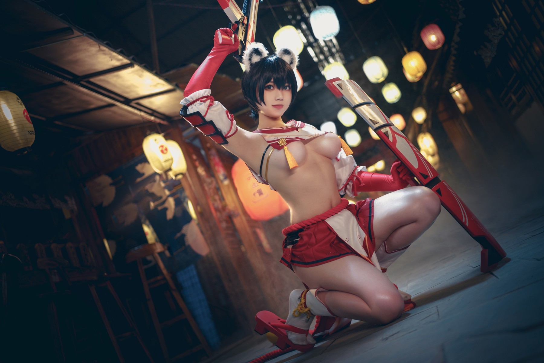 Ganlory 啊日日 Cosplay 春日ツバキ Kasuga Tsubaki(10)