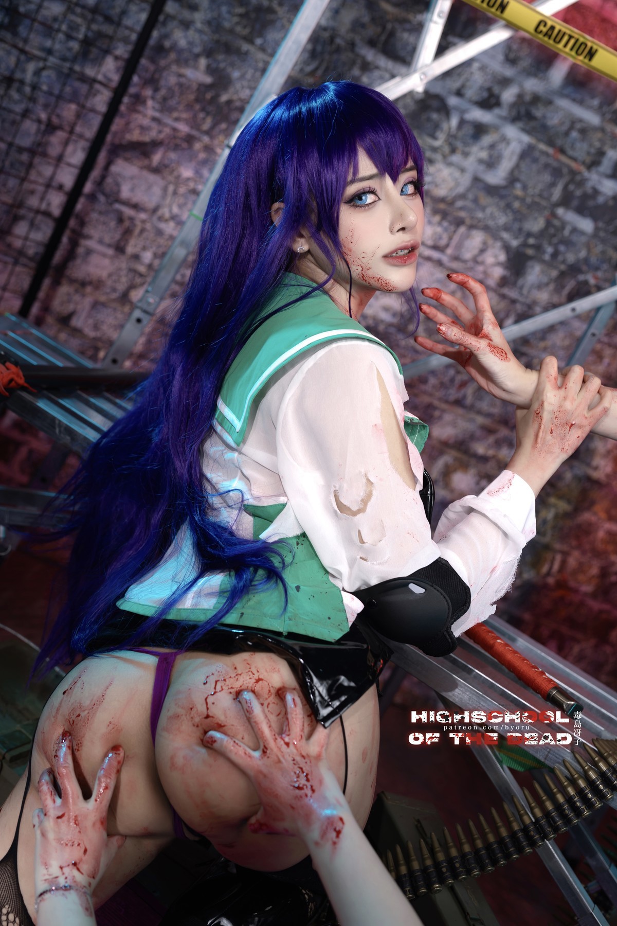 Cosplay 日本性感萝莉Byoru Saeko Busujima(29)