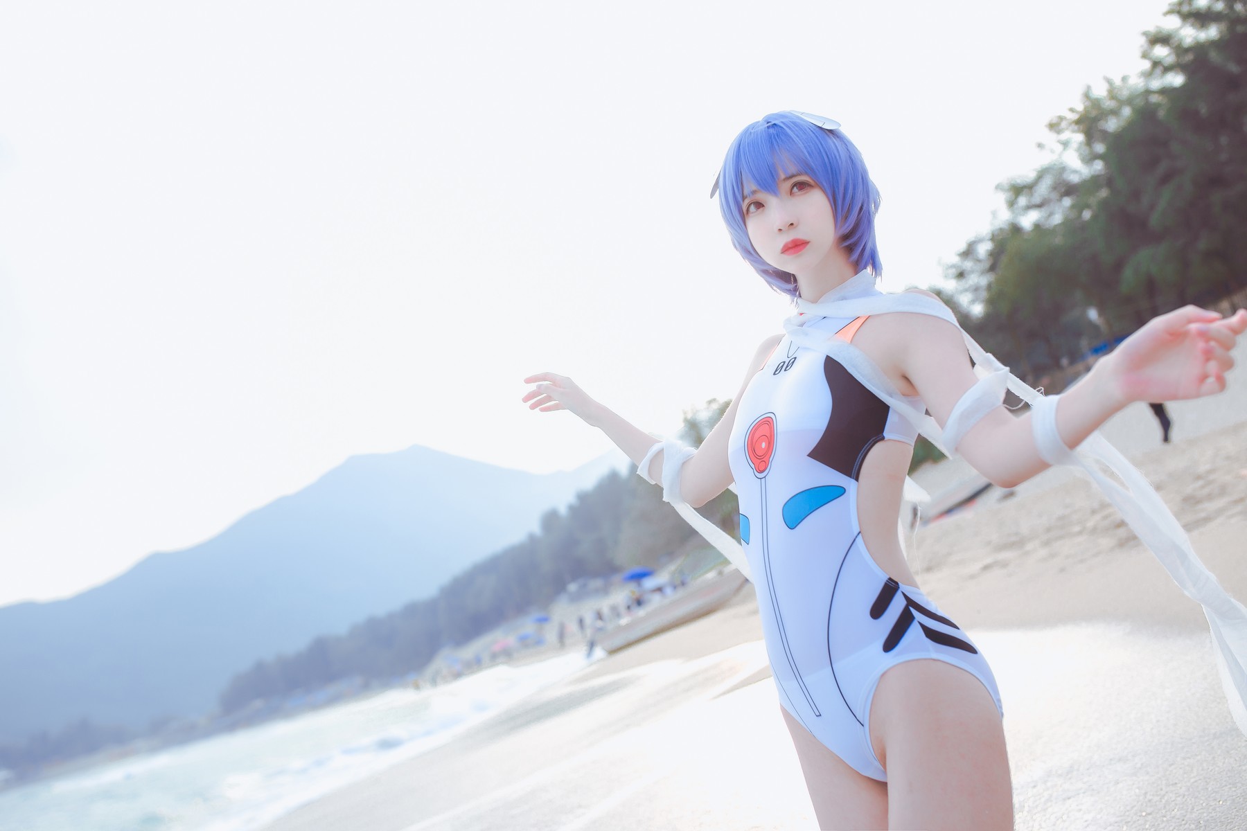Cosplay 疯猫ss 绫波丽(13)