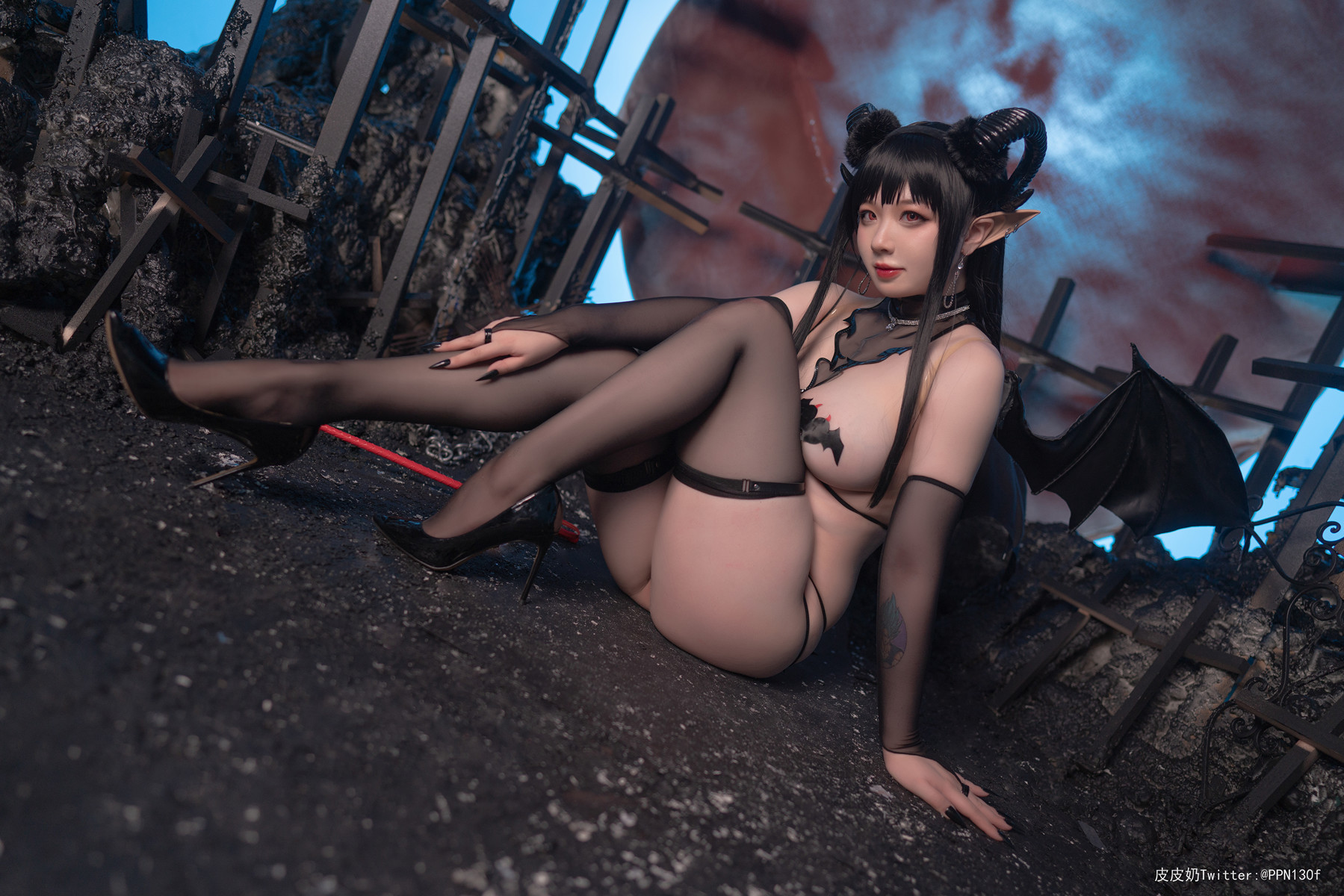 Cosplay 皮皮奶可可爱了啦 魅魔2(33)