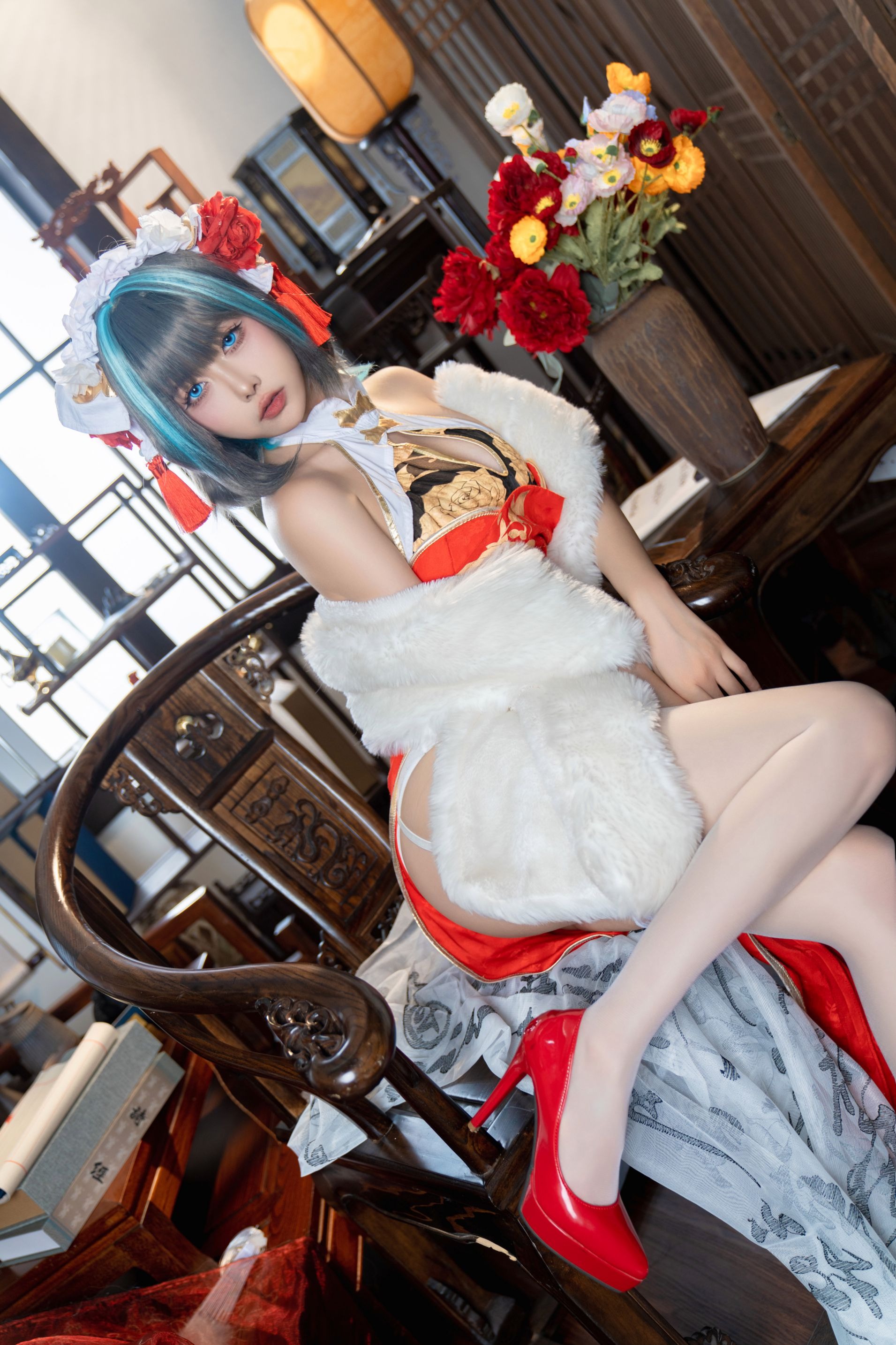 Momoko葵葵 柴郡本 礼服+旗袍 [70P-690MB](52)