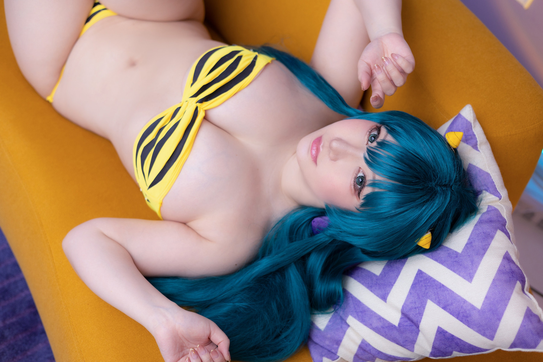 Cosplay SAKUサク Lum ラム うる星やつら Set.01(50)