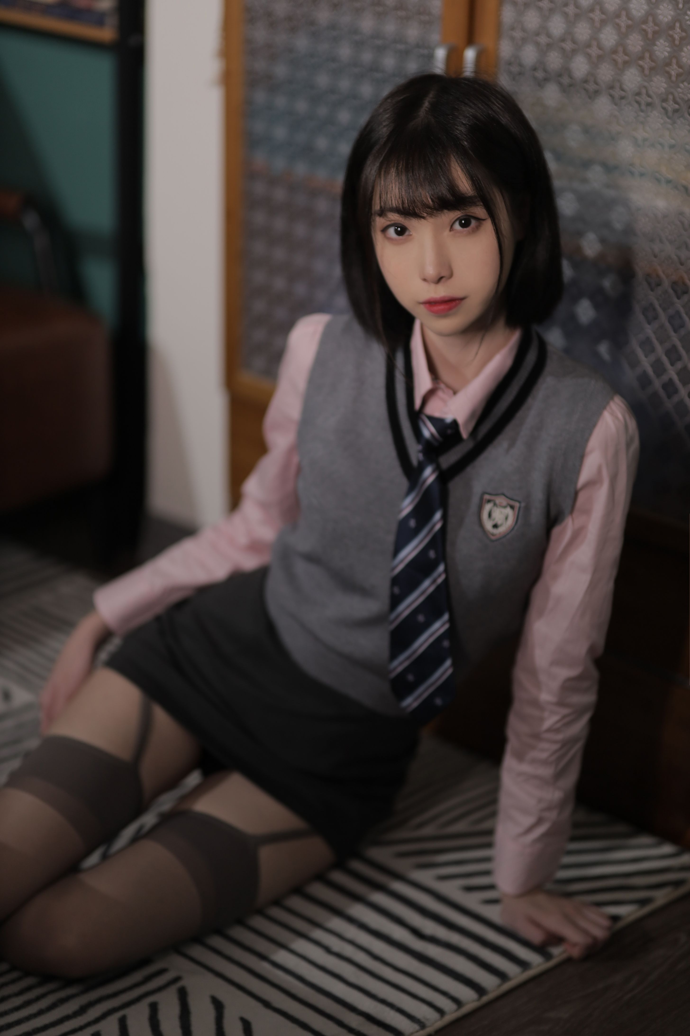 许岚 韩系制服（4月18打赏群资源）(34)