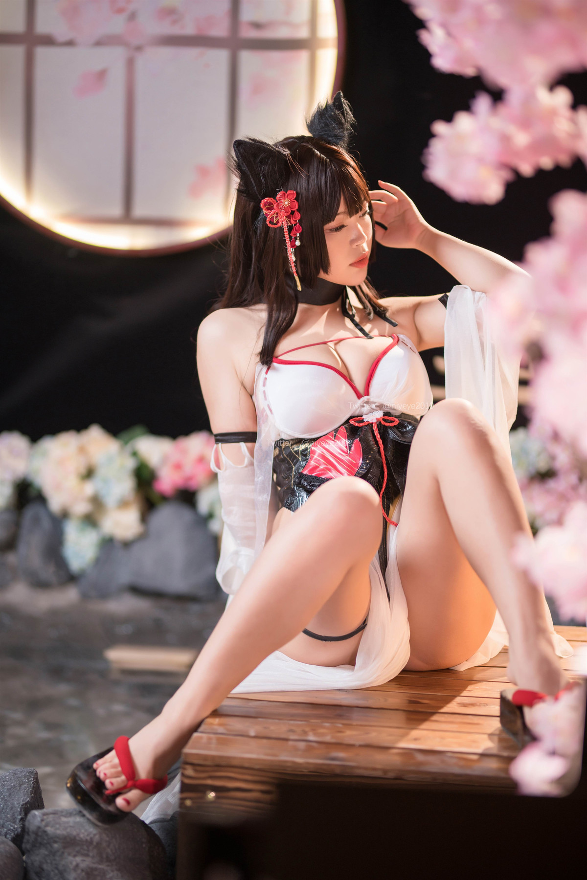 萌系小姐姐 白烨 湿身泳装(39)