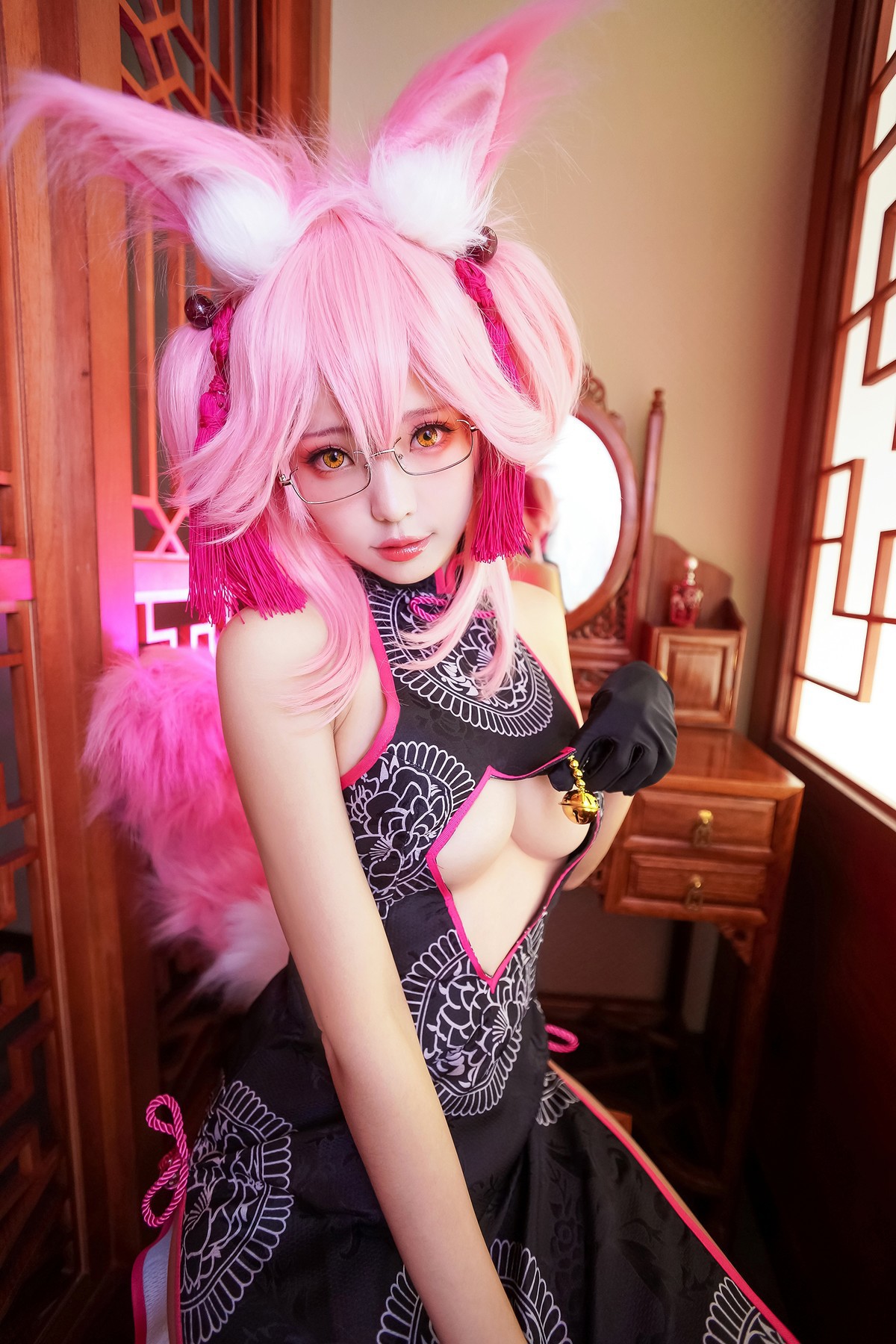 Cosplay ElyEE子 玉藻前旗袍(28)
