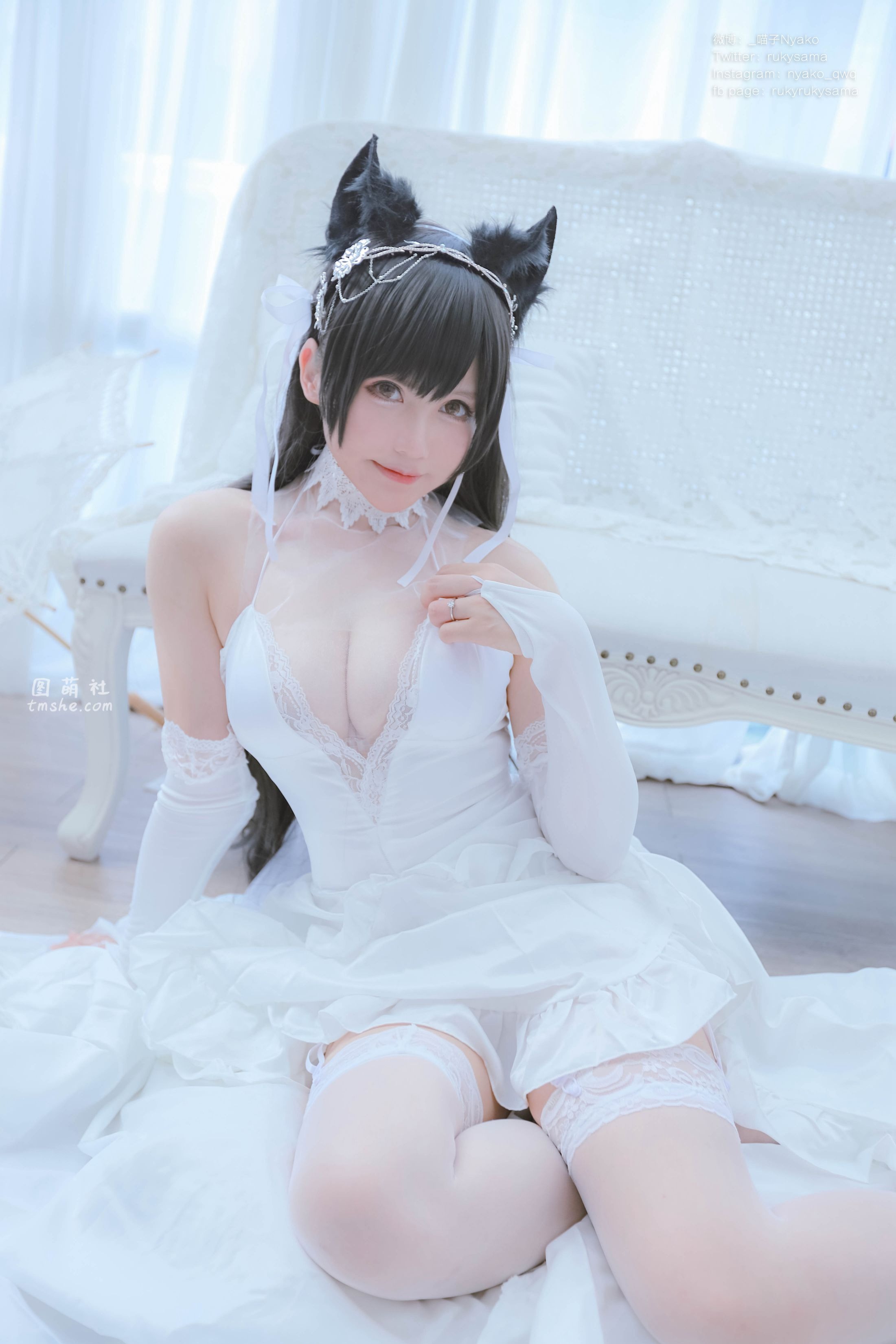 Nyako喵子 爱宕婚纱(62P177MB)(8)