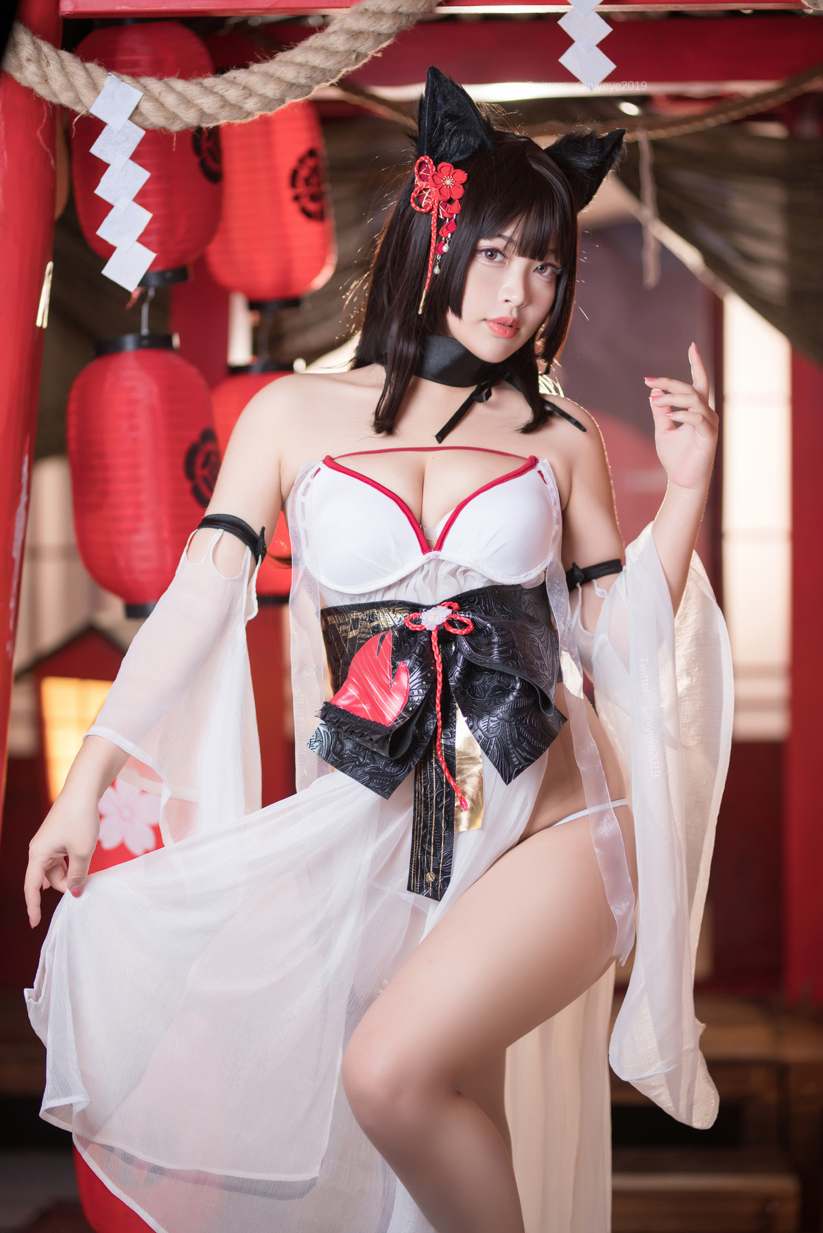 Cosplay 白烨 湿身天诚泳装(22)