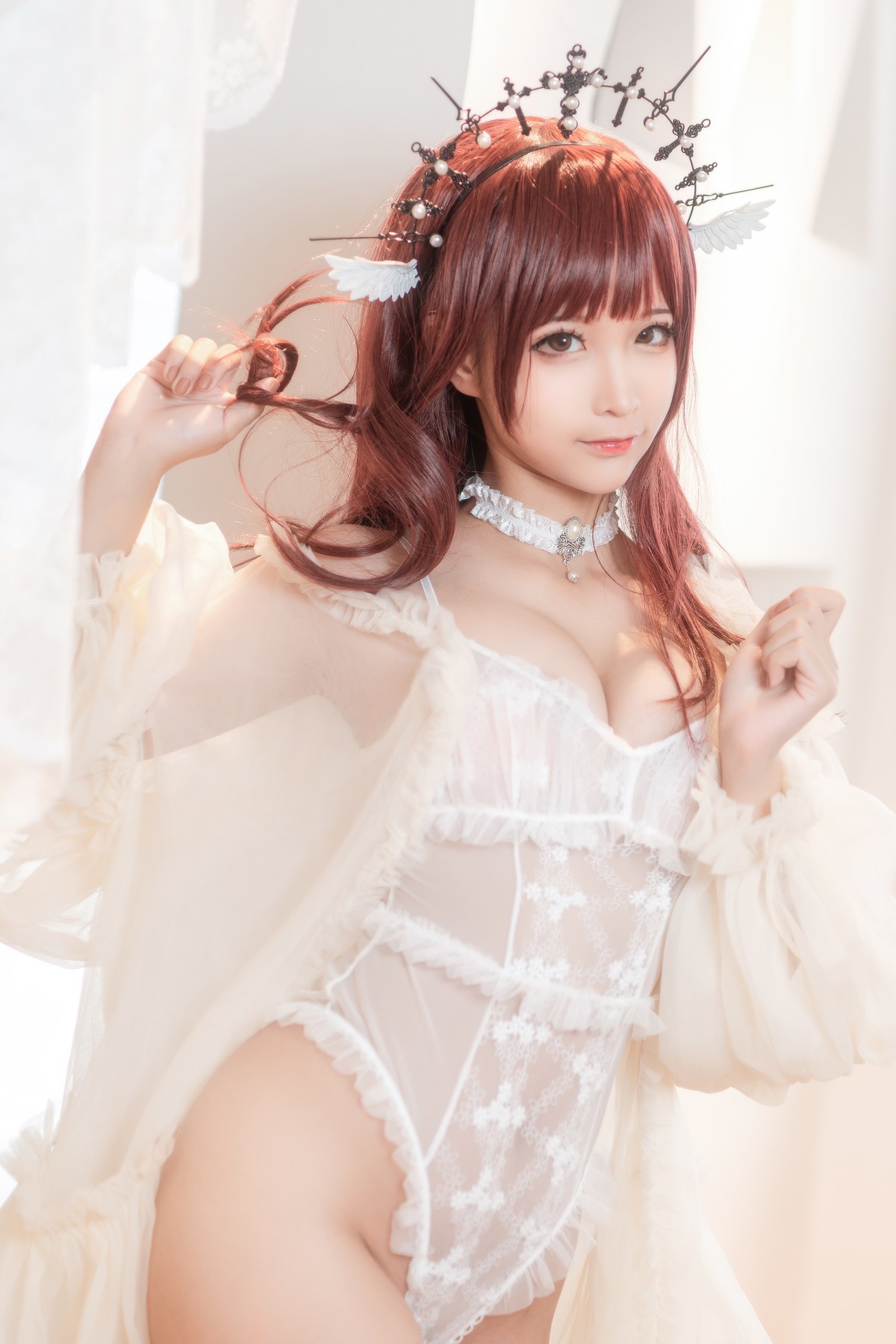 Cosplay 蠢沫沫 Chunmomo 沫沫真爱版 天使本-火天使(21)