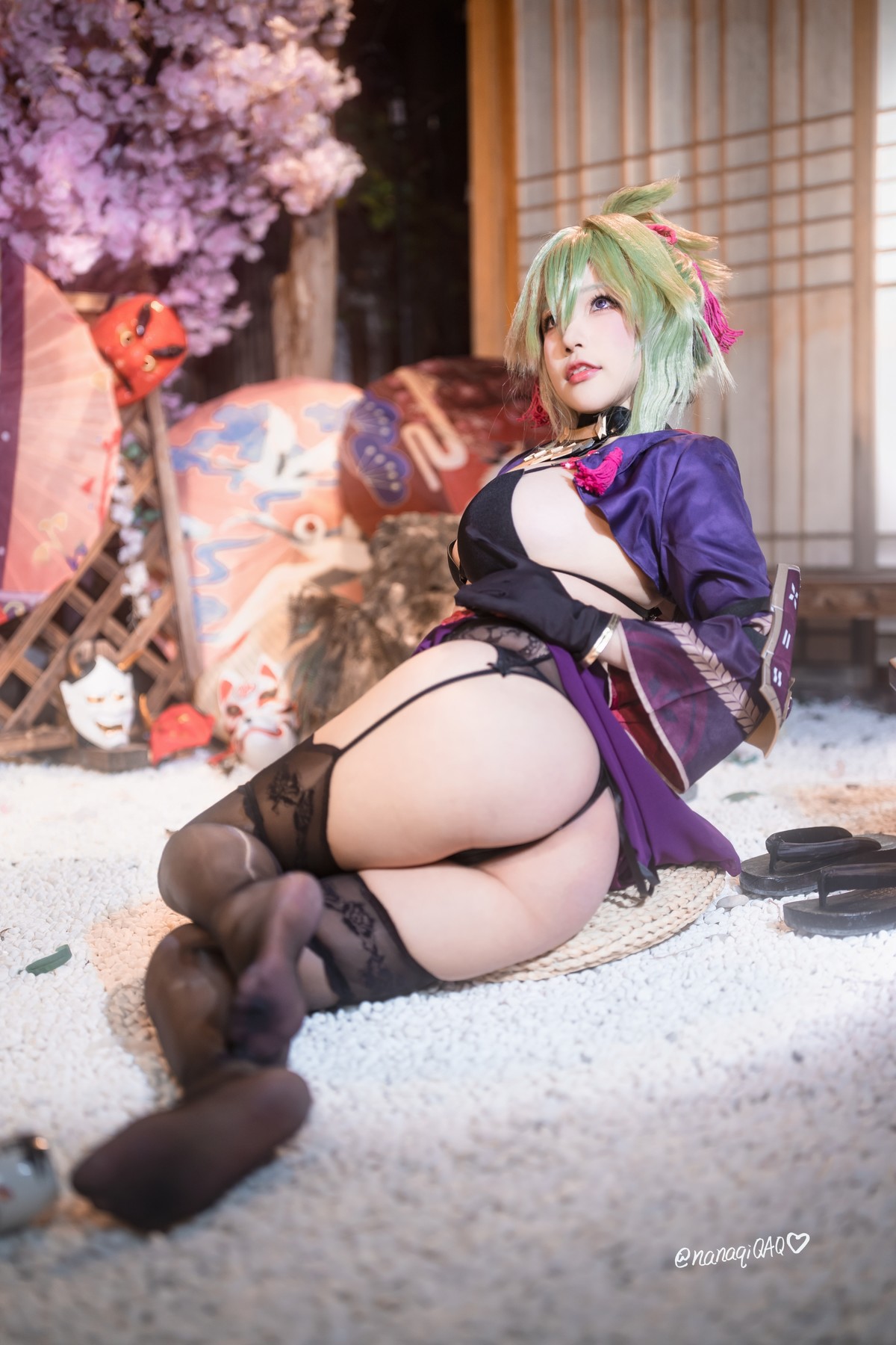 Cosplay 七七娜娜子 久岐忍同人(14)