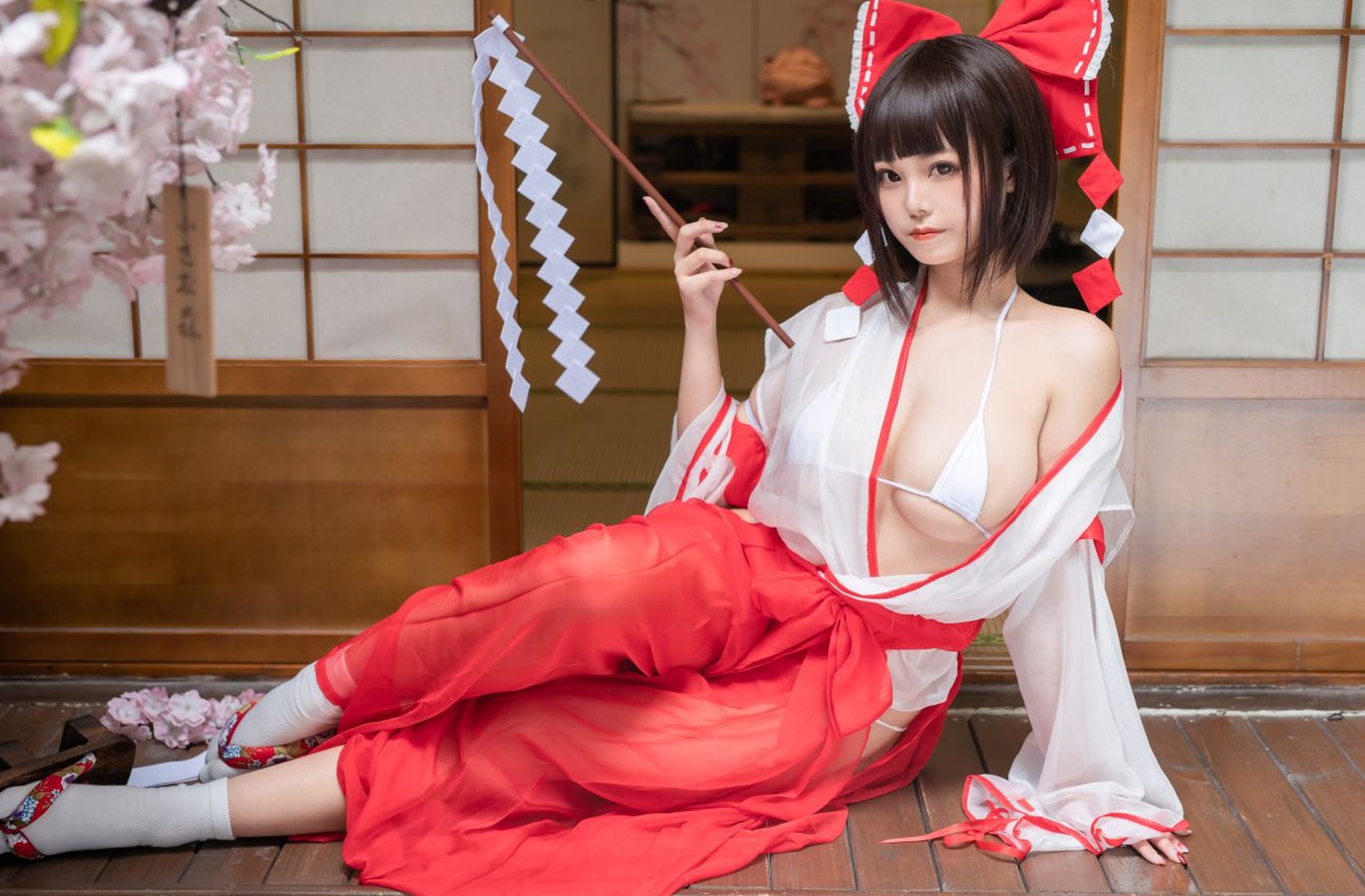 蜜汁貓裘 Cosplay 巫女 Miko Sister(12)