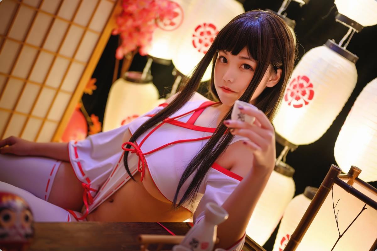[福利姬]蜜汁猫裘 - 巫女 [32P](6)