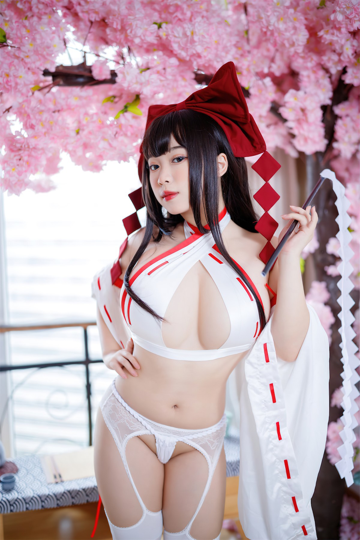 Cosplay 胡桃猫Kurumineko 欲望神社巫(32)