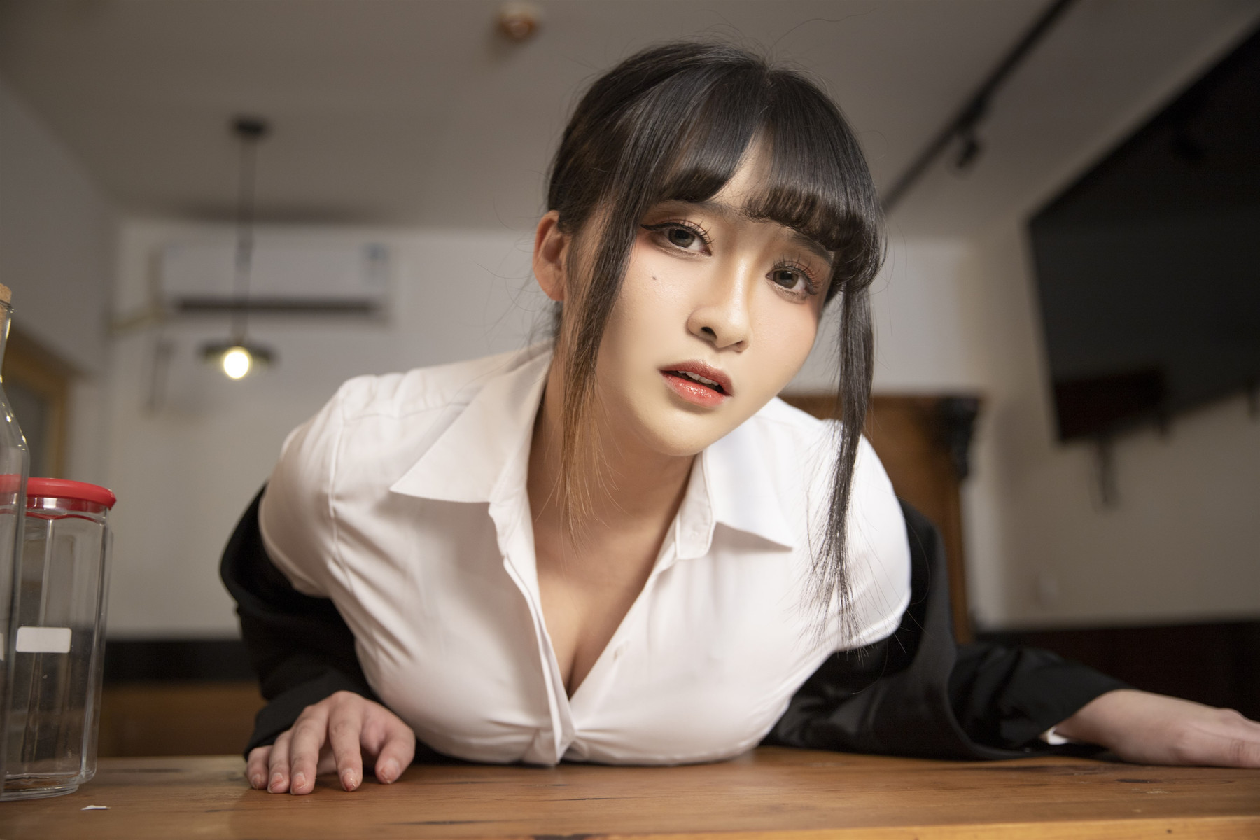 Cosplay 洛璃LoLiSAMA 醉酒OL(4)