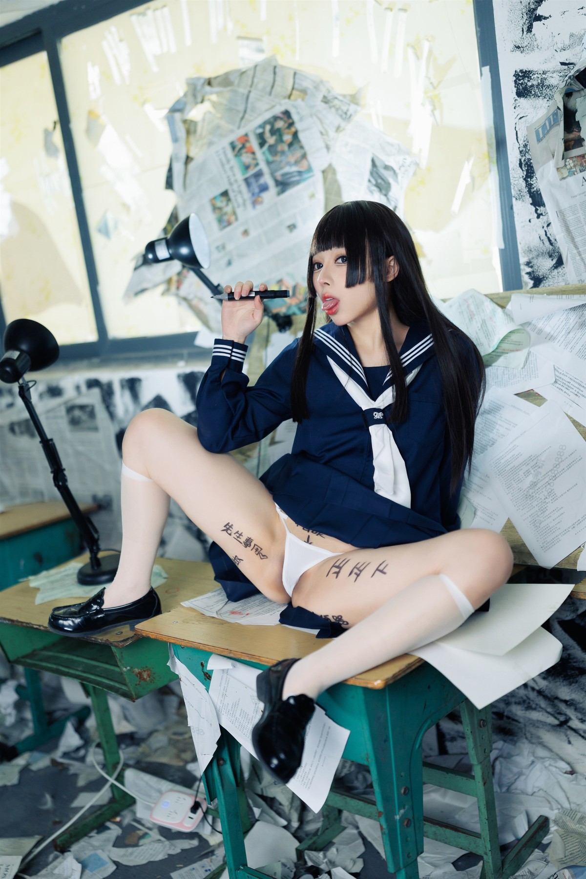 Cosplay 胡桃猫Kurumineko 反差学妹 Set.01(55)