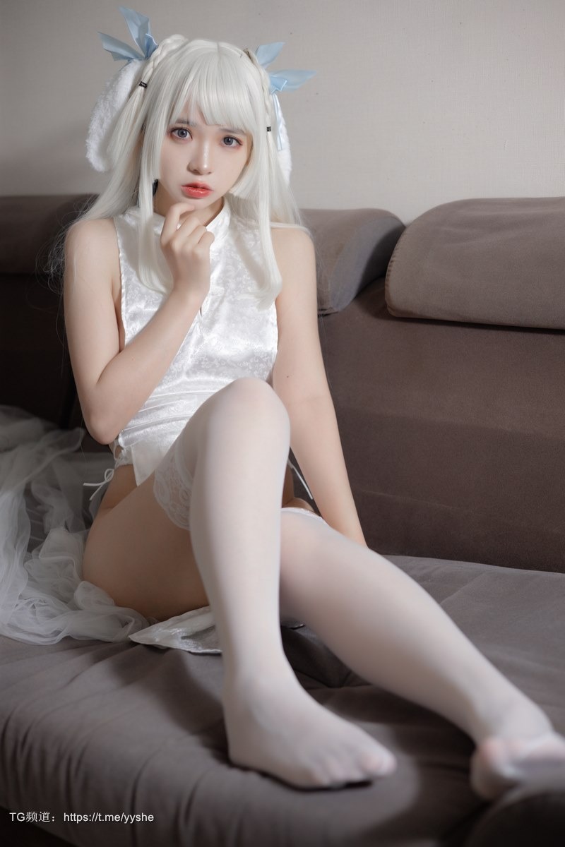 [Cos]疯猫ss - 白旗袍 [40P]