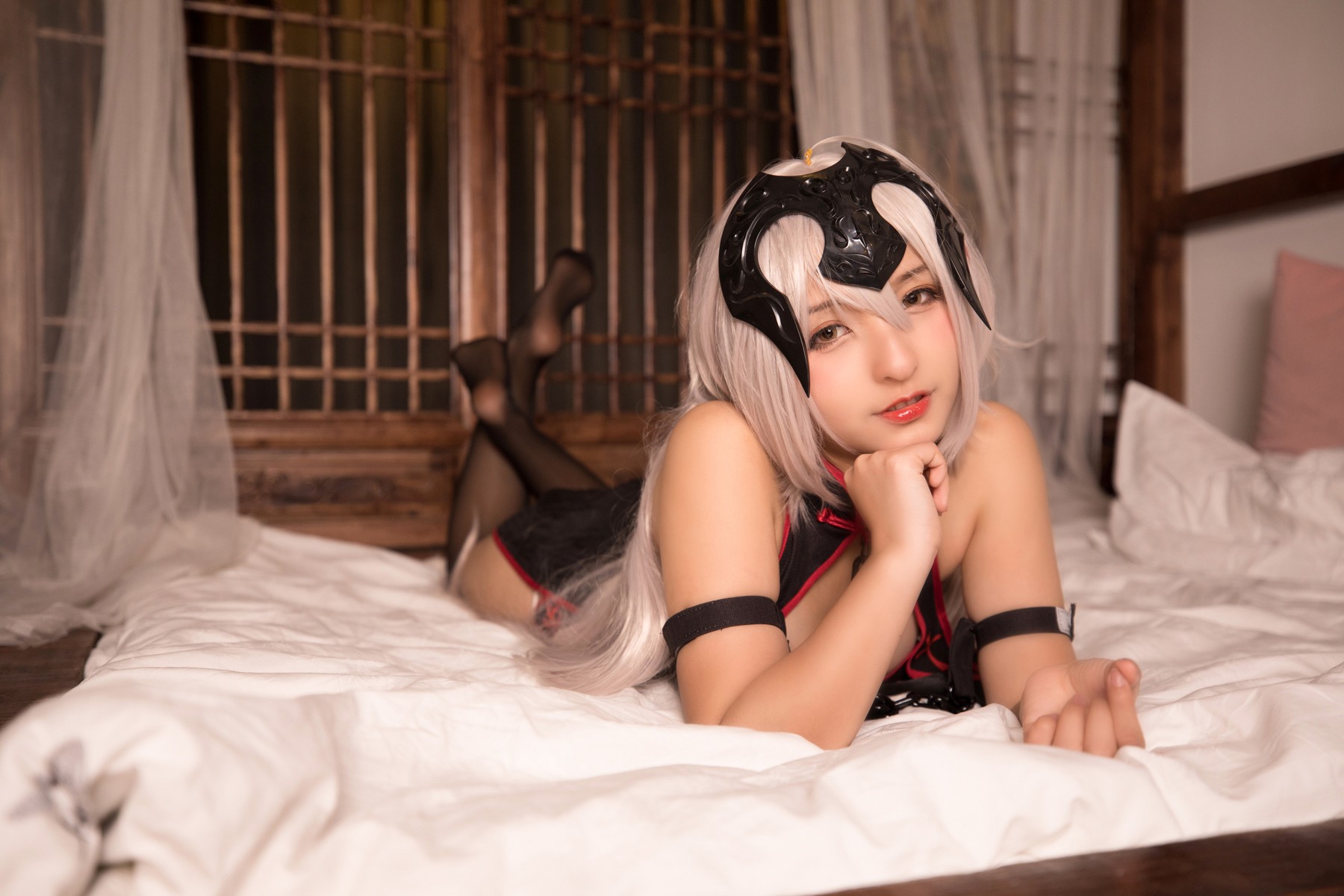 Cosplay 神楽坂真冬 电子相册-旗袍黑贞 Set.01(22)