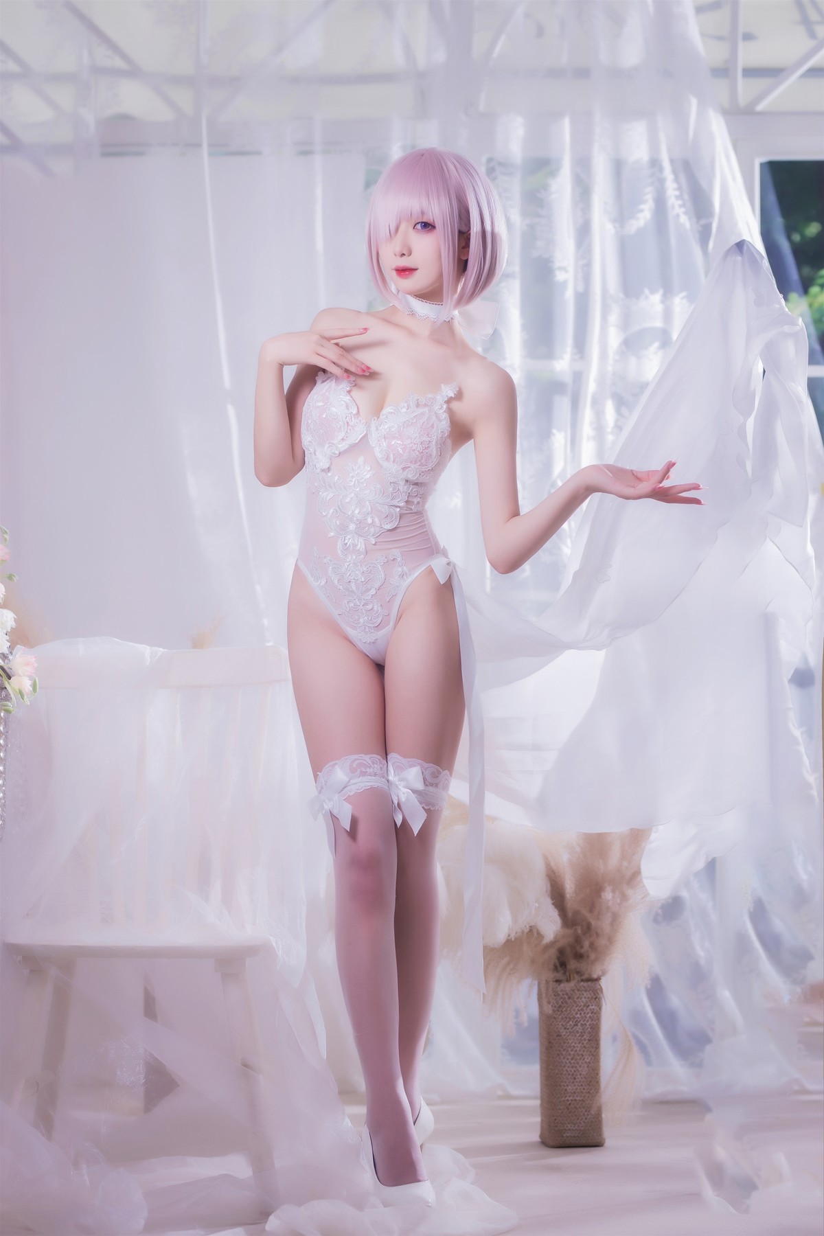 Cosplay 封疆疆 婚纱玛修 Wedding Dress(21)