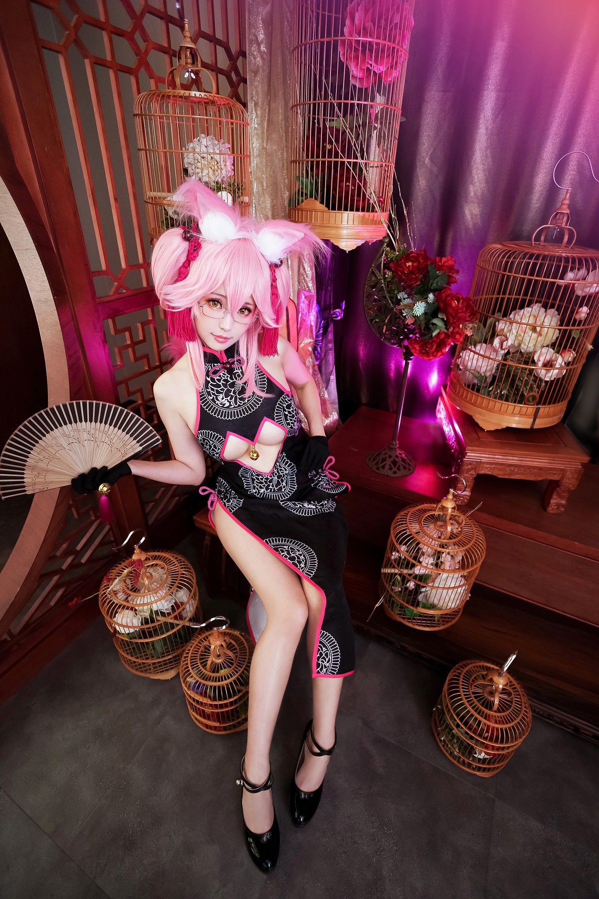 Cosplay ElyEE子 玉藻前旗袍(22)