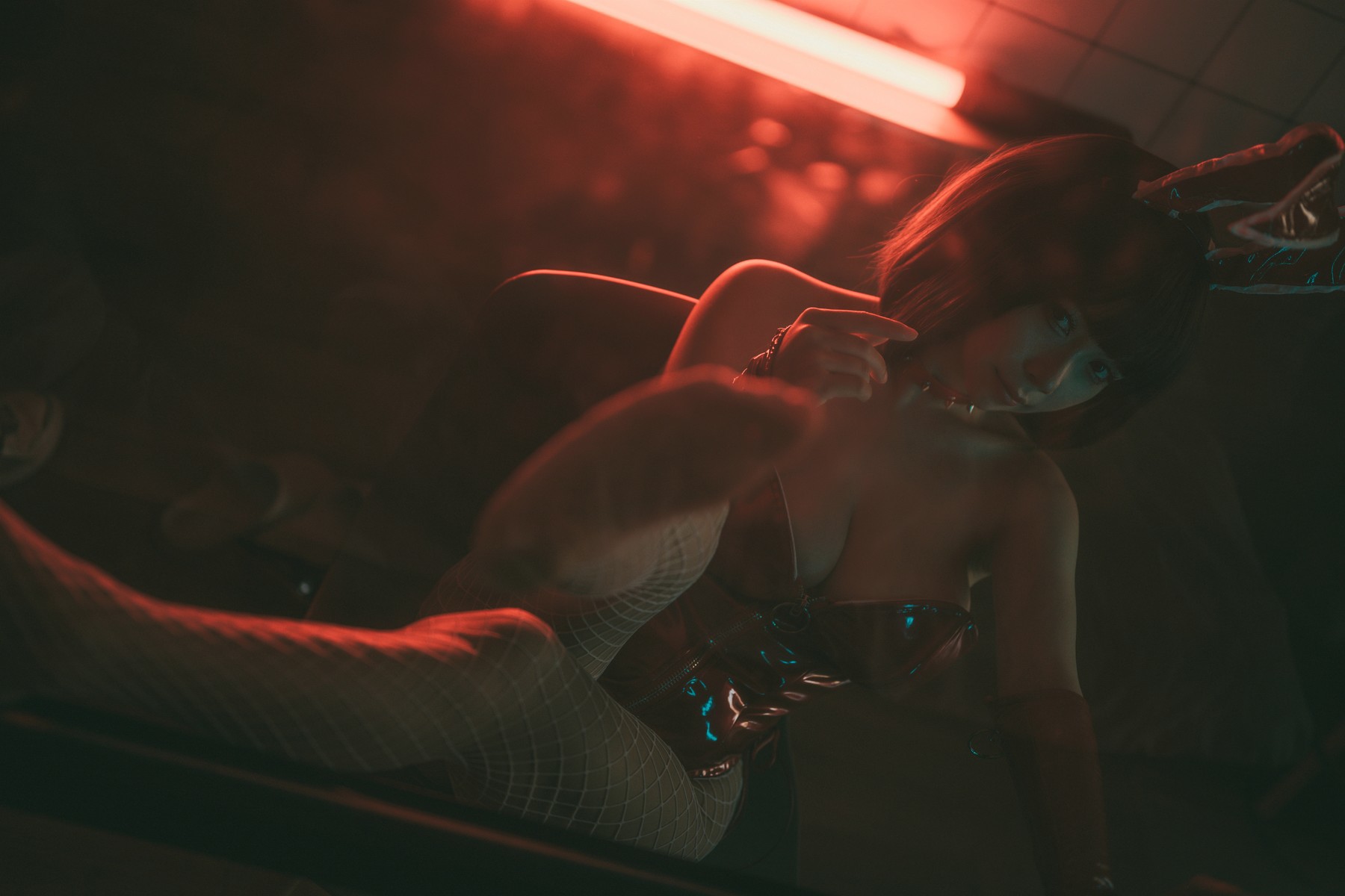 Cosplay 末夜787 红色兔女郎(21)