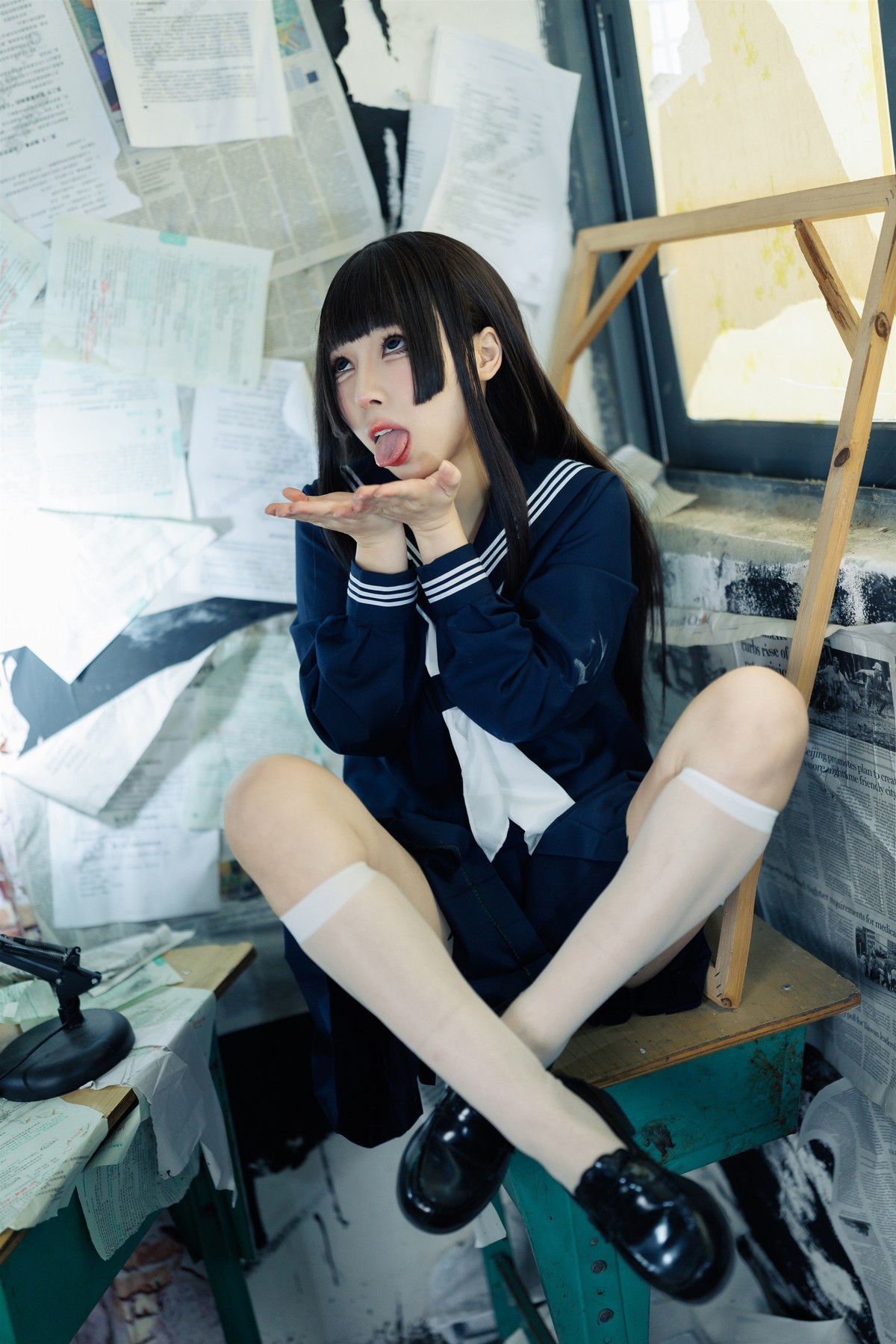 Cosplay 胡桃猫Kurumineko 反差学妹 Set.01(18)