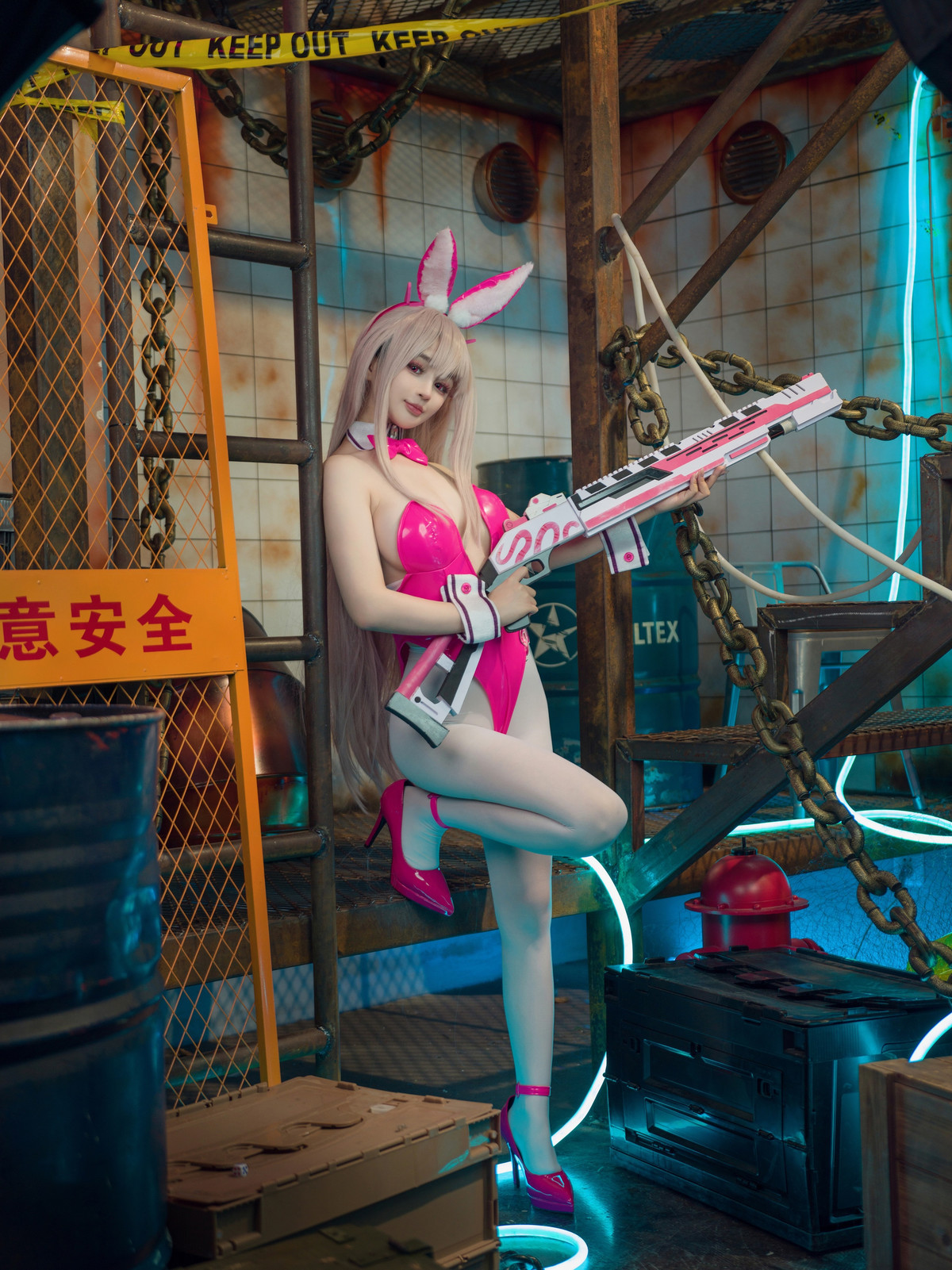 Cosplay 桜井宁宁 Viper Bunny 毒蛇兔女郎(41)