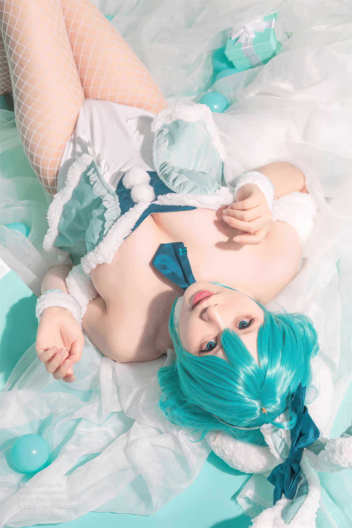 Cosplay Nyako喵子 初音白兔(40)