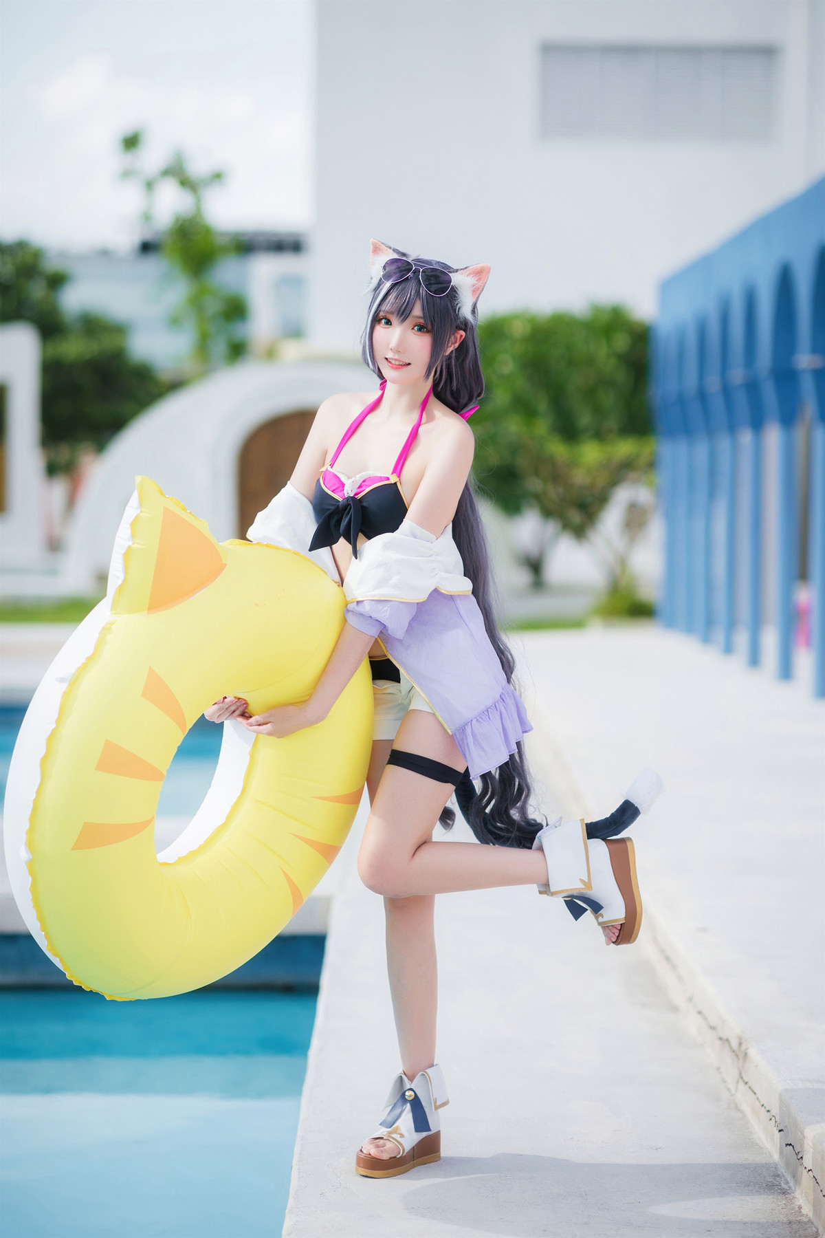 Cosplay 瓜希酱 公主连结 凯露夏日 Kyaru(18)